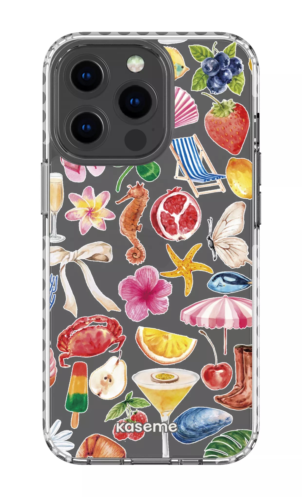 iPhone 13 Pro Clear Case - White St-Tropez Clear Case -