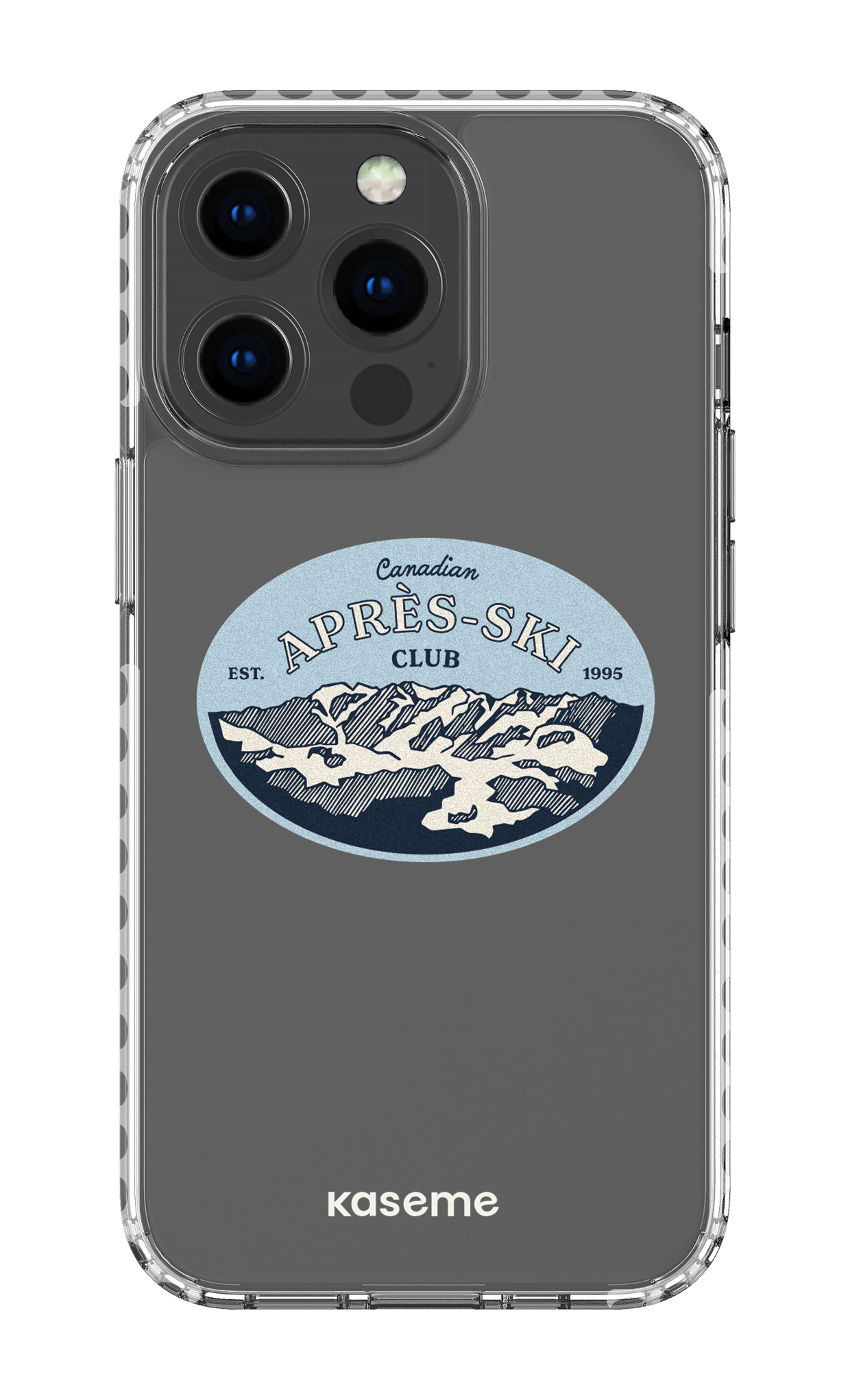 iPhone 13 Pro Clear Case - White Whistler Clear Case -