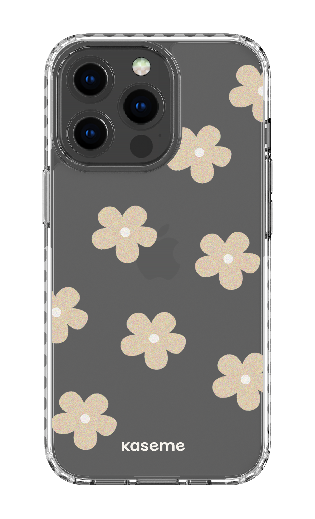 iPhone 13 Pro Clear Case - White Woodstock Beige Clear Case -