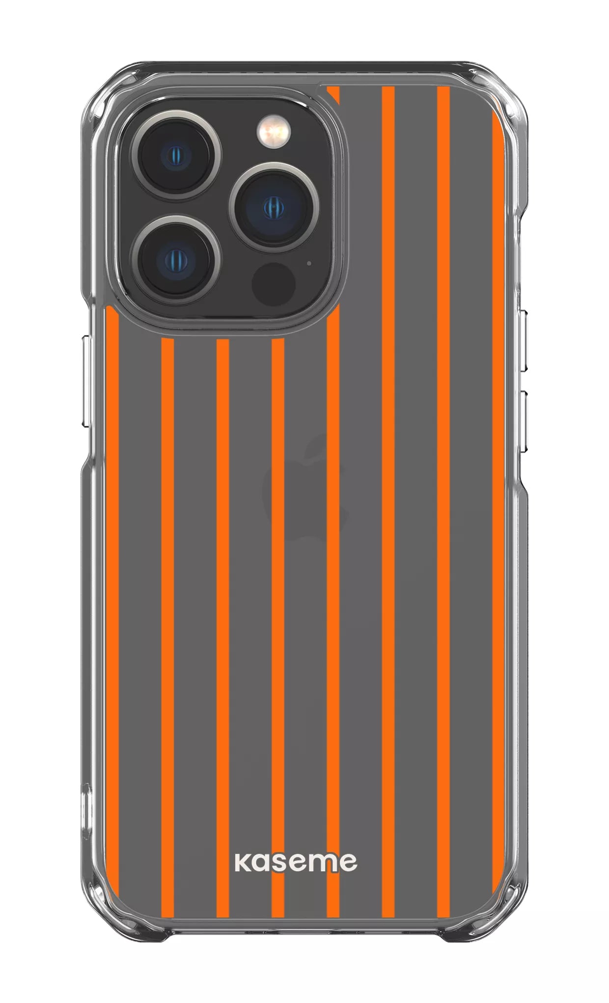 iPhone 13 Pro Clear Case Dolce Striscia Orange Clear Case -