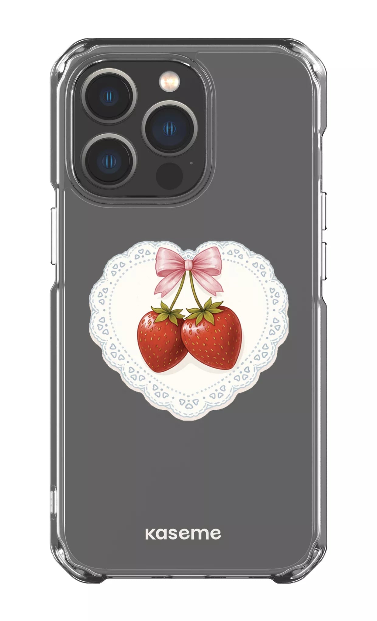 iPhone 13 Pro Clear Case Fresa Lace Clear Case -