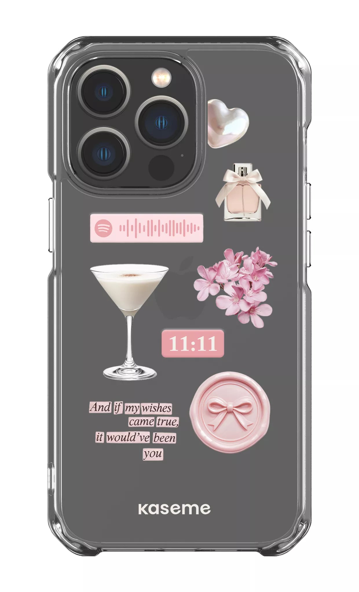 iPhone 13 Pro Clear Case Love Letters Clear Case -