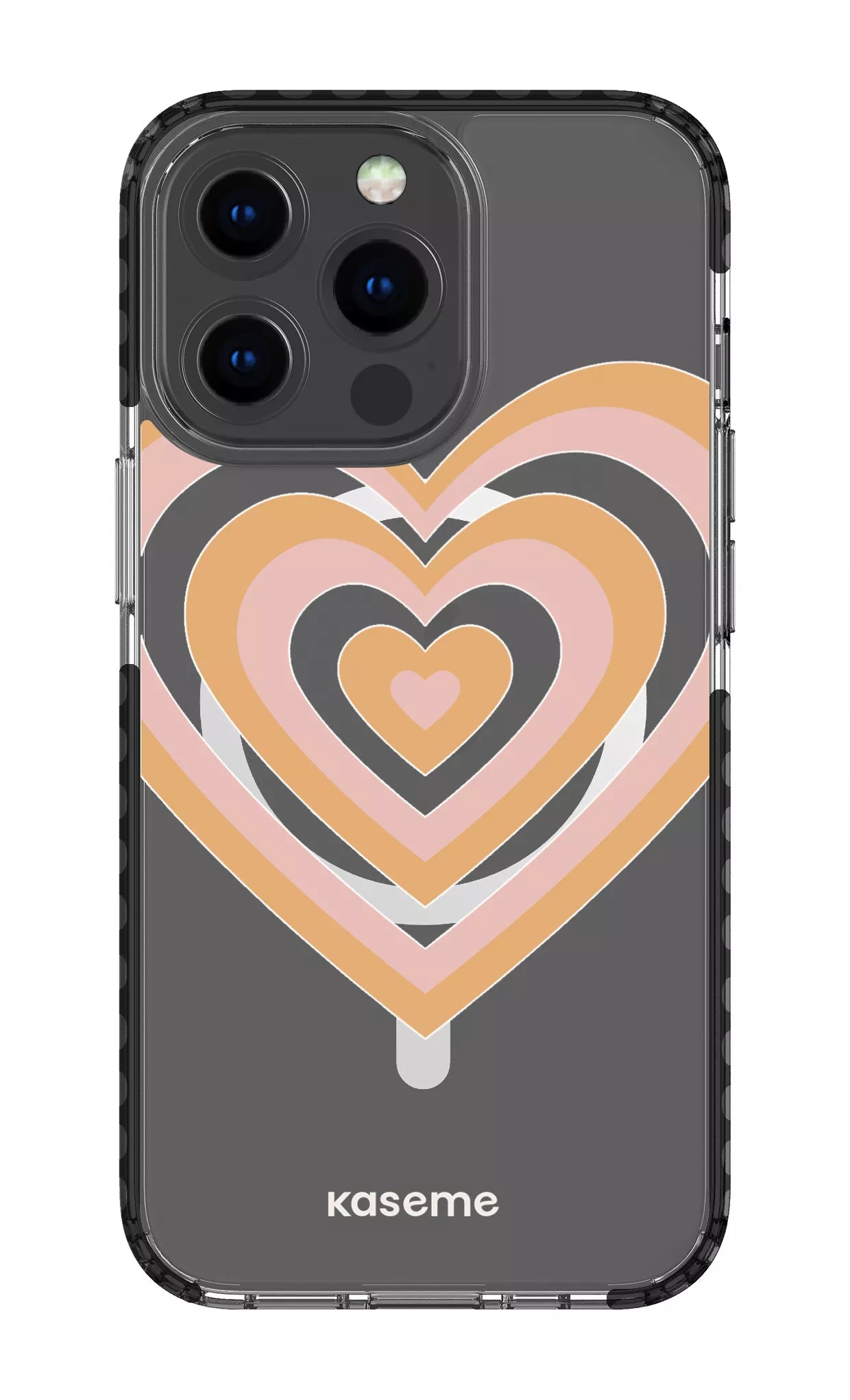 iPhone 13 Pro Clear Case Magsafe - Black Amor Clear Case -