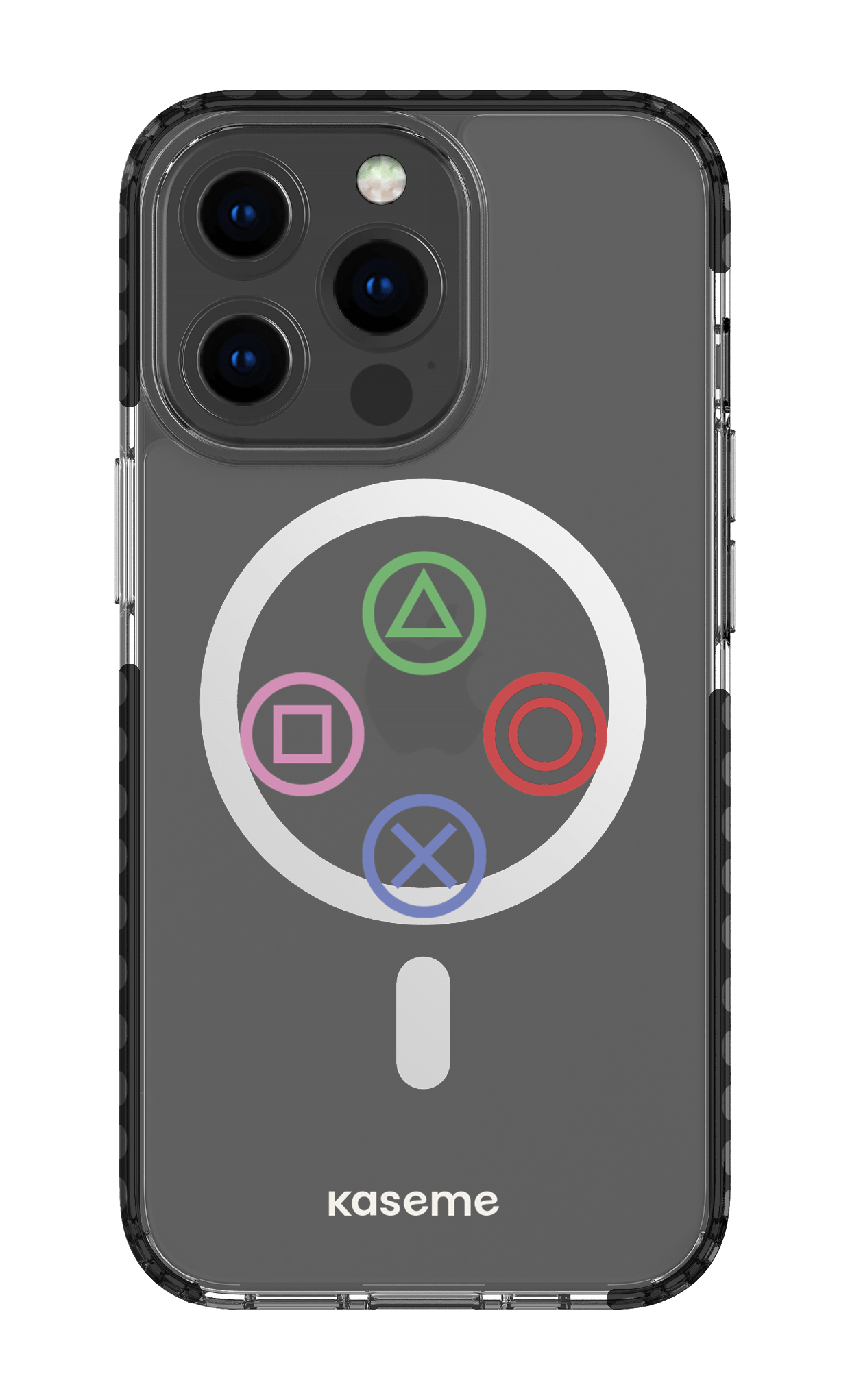iPhone 13 Pro Clear Case Magsafe - Black Console Clear Case -