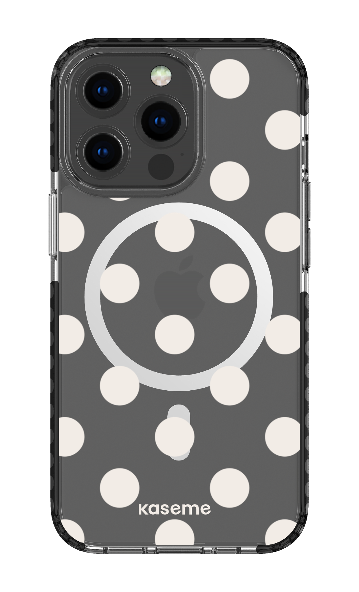 iPhone 13 Pro Clear Case Magsafe - Black Couture Clear Case -