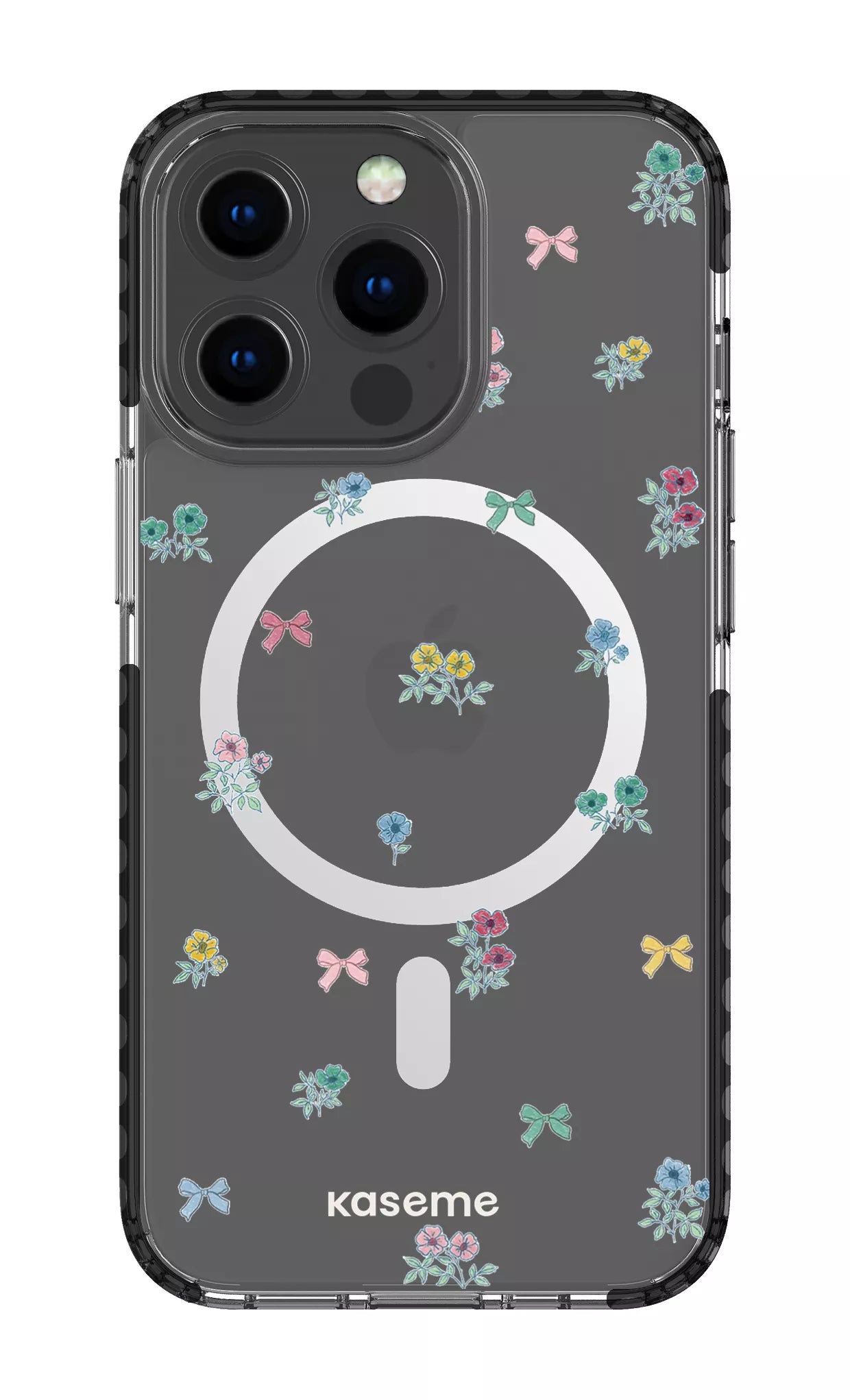 iPhone 13 Pro Clear Case Magsafe - Black Graceful Clear Case -