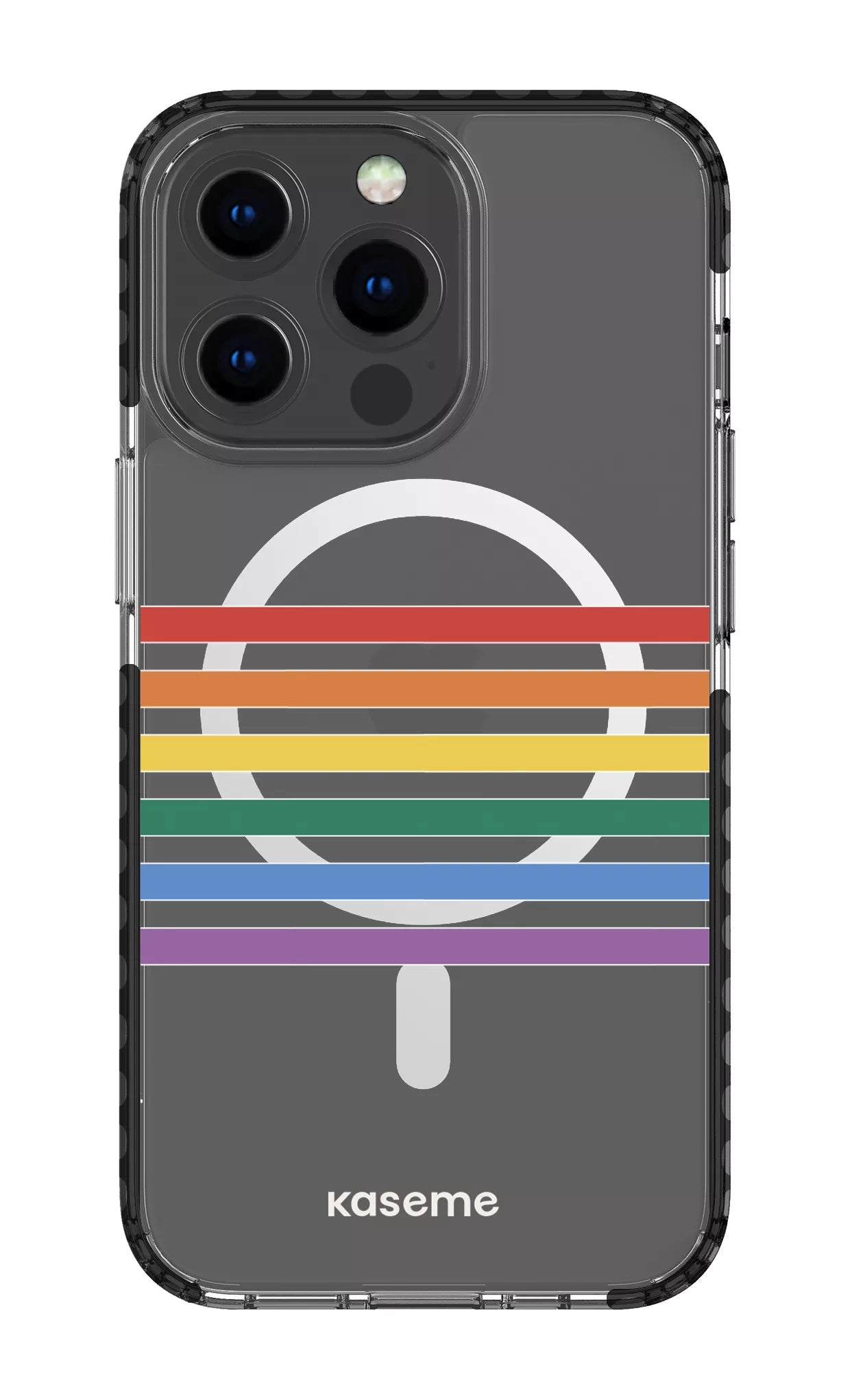 iPhone 13 Pro Clear Case Magsafe - Black Out and proud Clear Case -