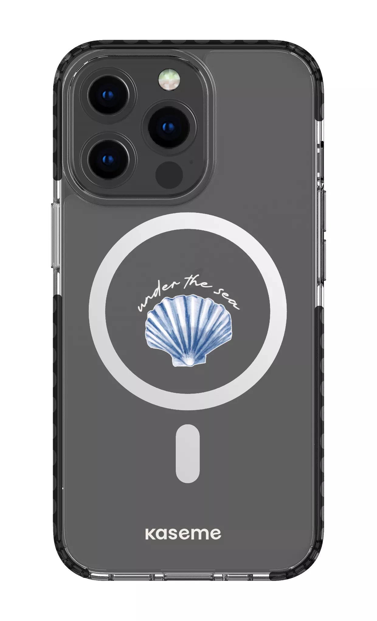 iPhone 13 Pro Clear Case Magsafe - Black Sealia Clear Case -