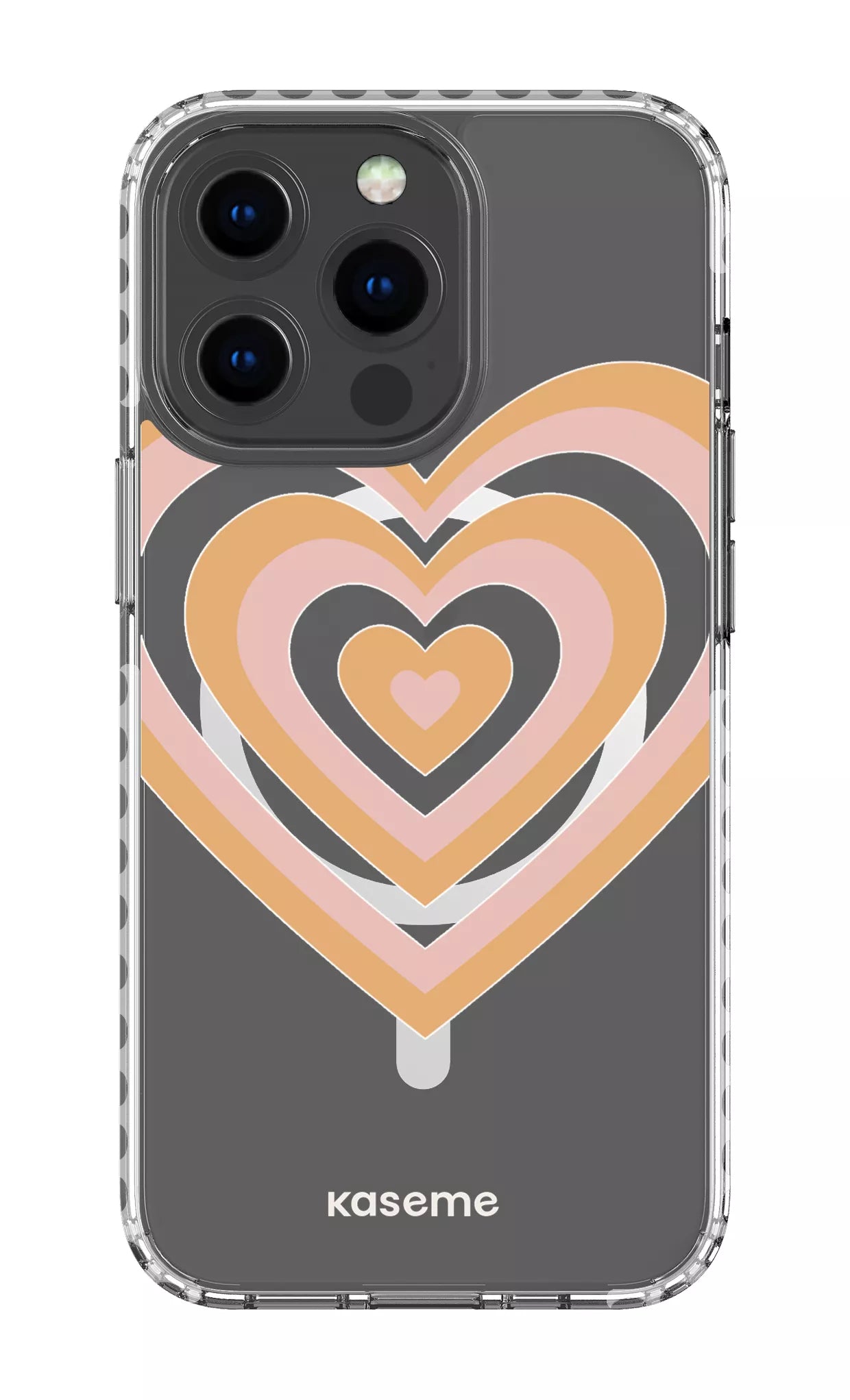 iPhone 13 Pro Clear Case Magsafe - White Amor Clear Case -