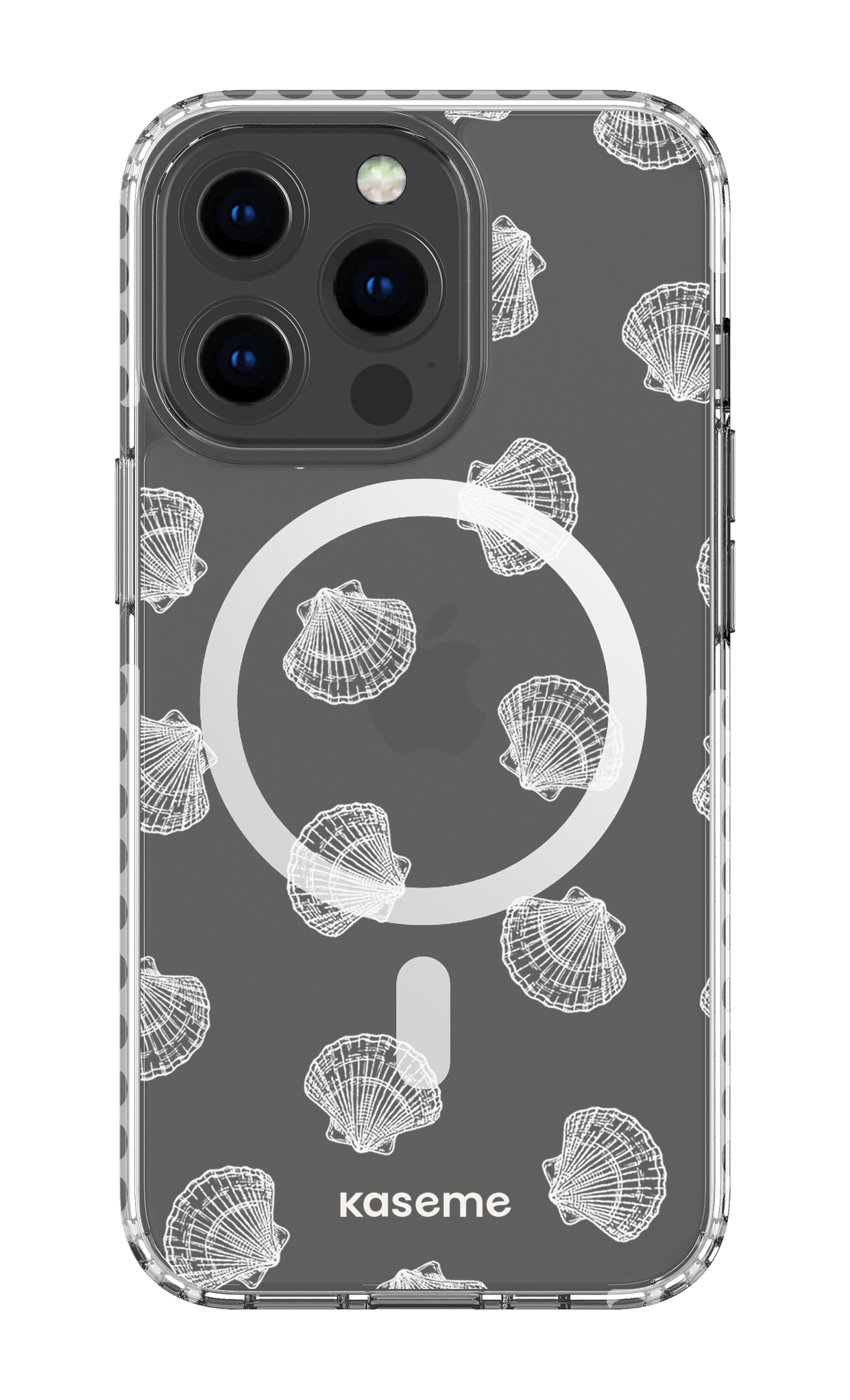 iPhone 13 Pro Clear Case Magsafe - White Bondi Beach Clear Case -