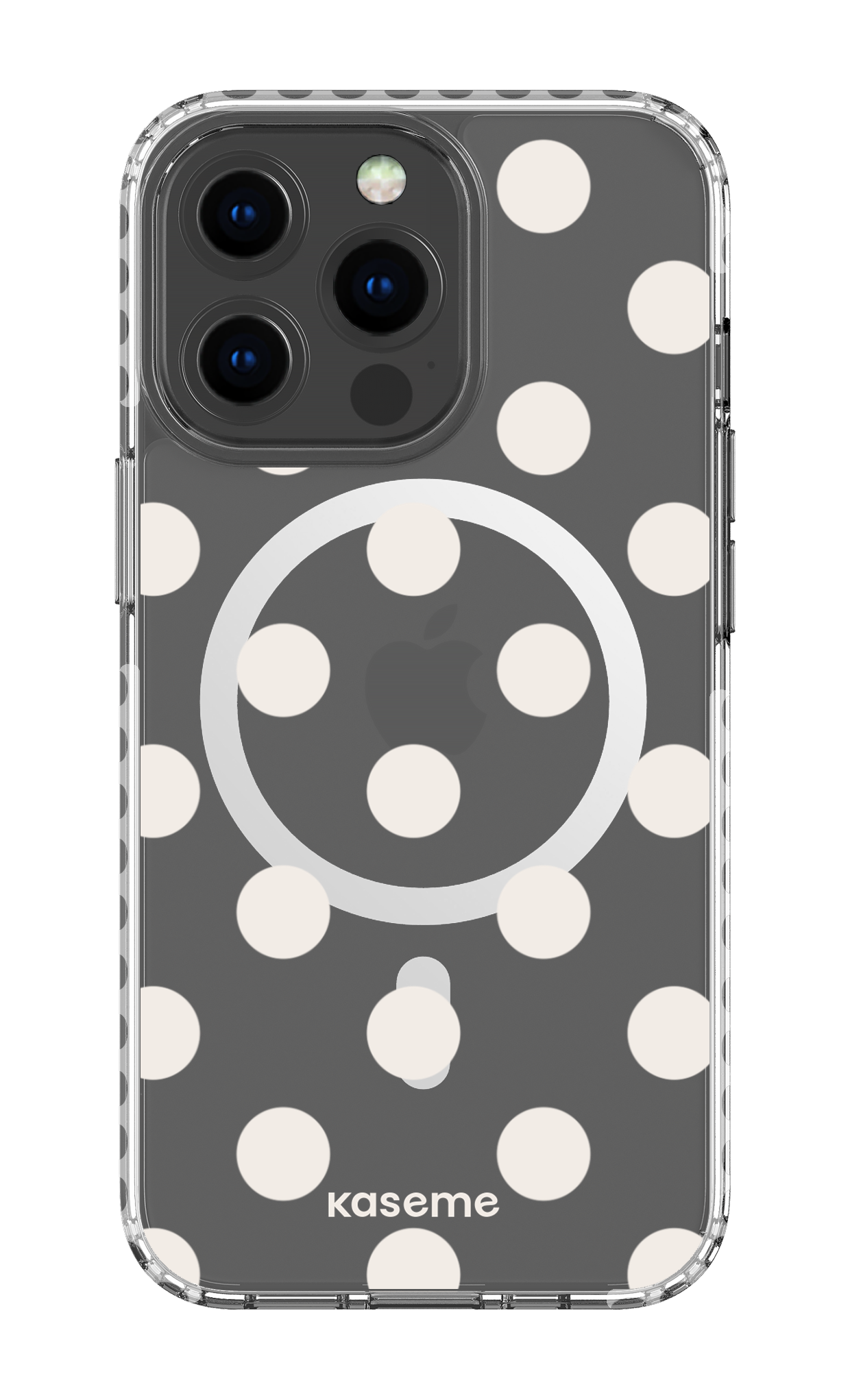 iPhone 13 Pro Clear Case Magsafe - White Couture Clear Case -