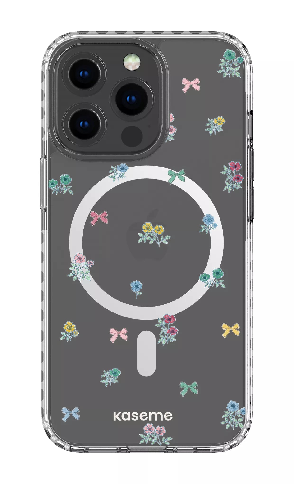 iPhone 13 Pro Clear Case Magsafe - White Graceful Clear Case -