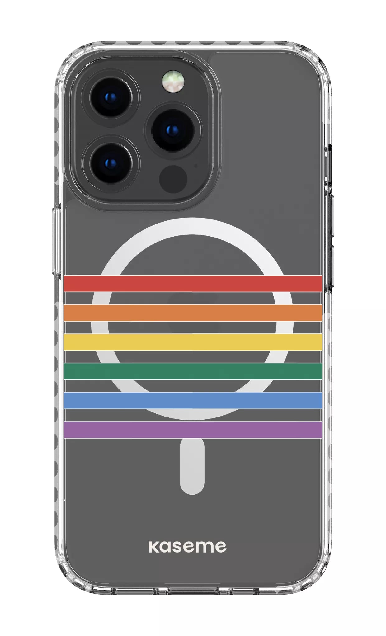 iPhone 13 Pro Clear Case Magsafe - White Out and proud Clear Case -