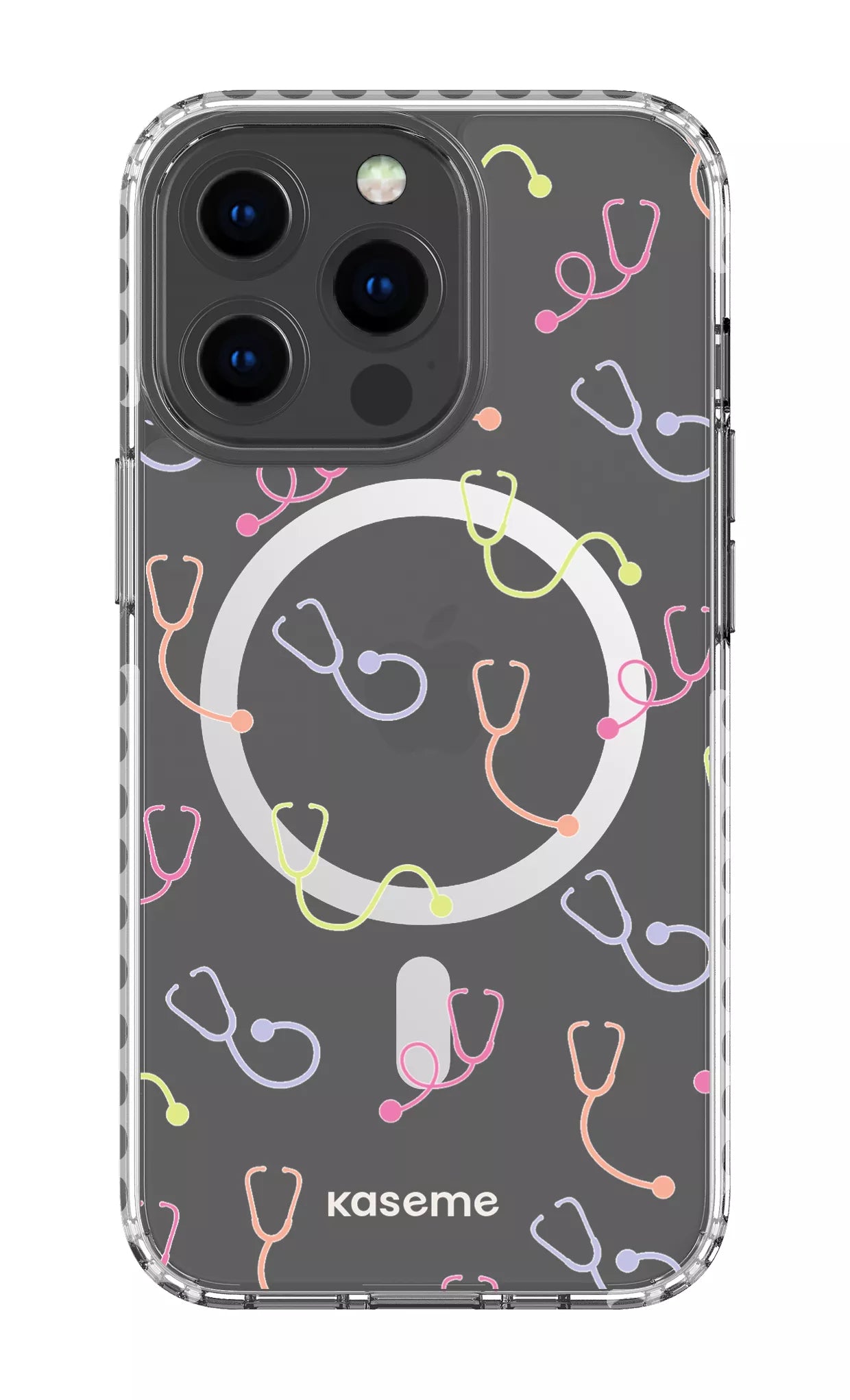 iPhone 13 Pro Clear Case Magsafe - White Pulse Clear Case -