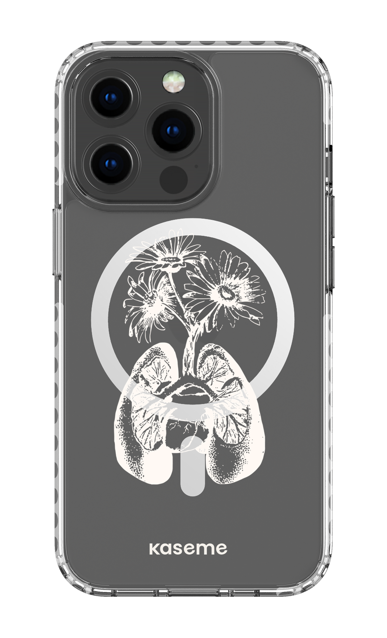 iPhone 13 Pro Clear Case Magsafe - White Revival clear case -