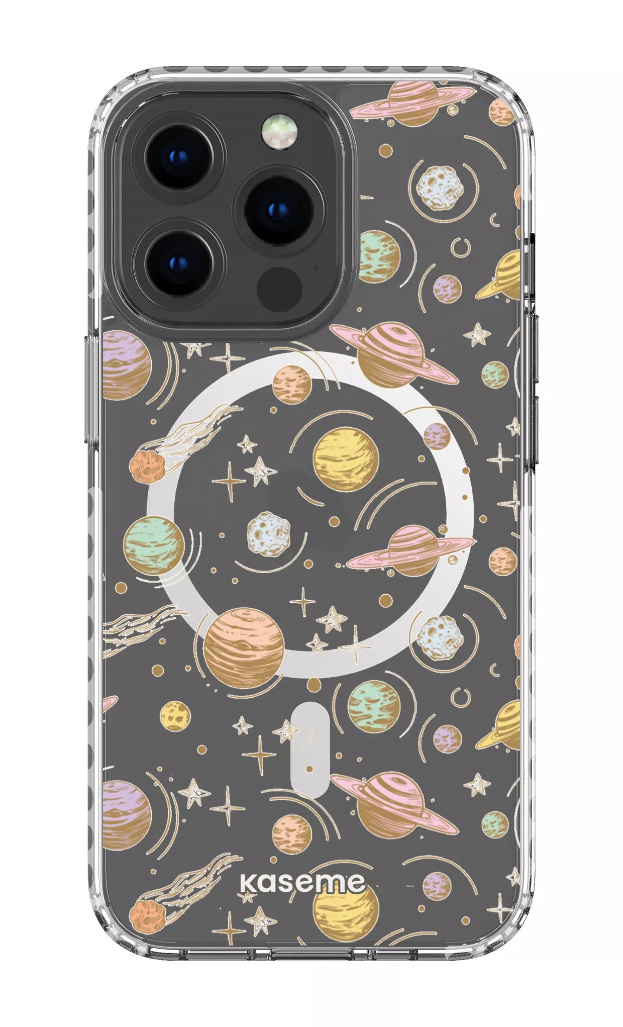 iPhone 13 Pro Clear Case Magsafe - White Solar Clear Case -