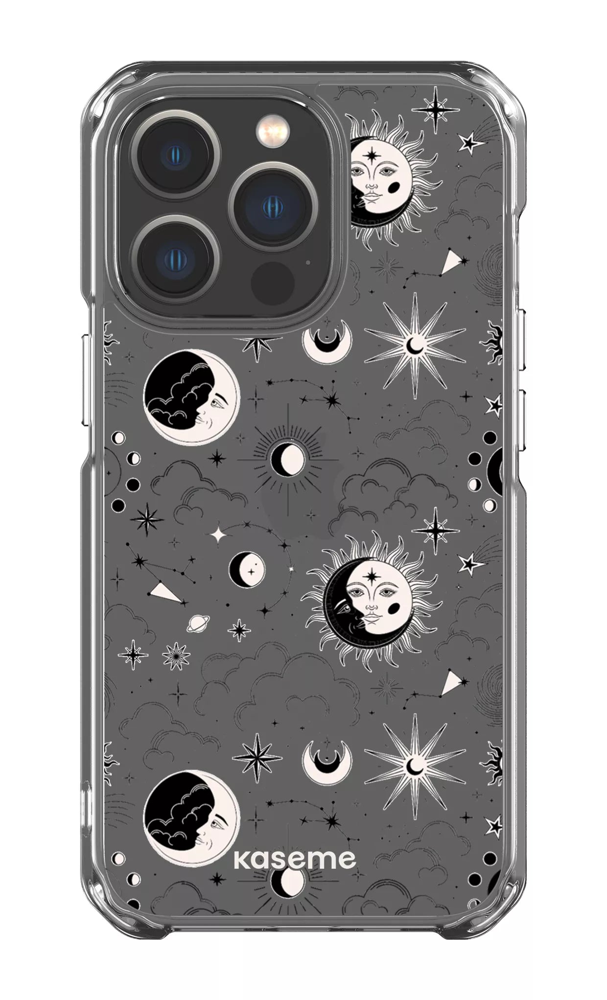 iPhone 13 Pro Clear Case Milky Way Black Clear Case -