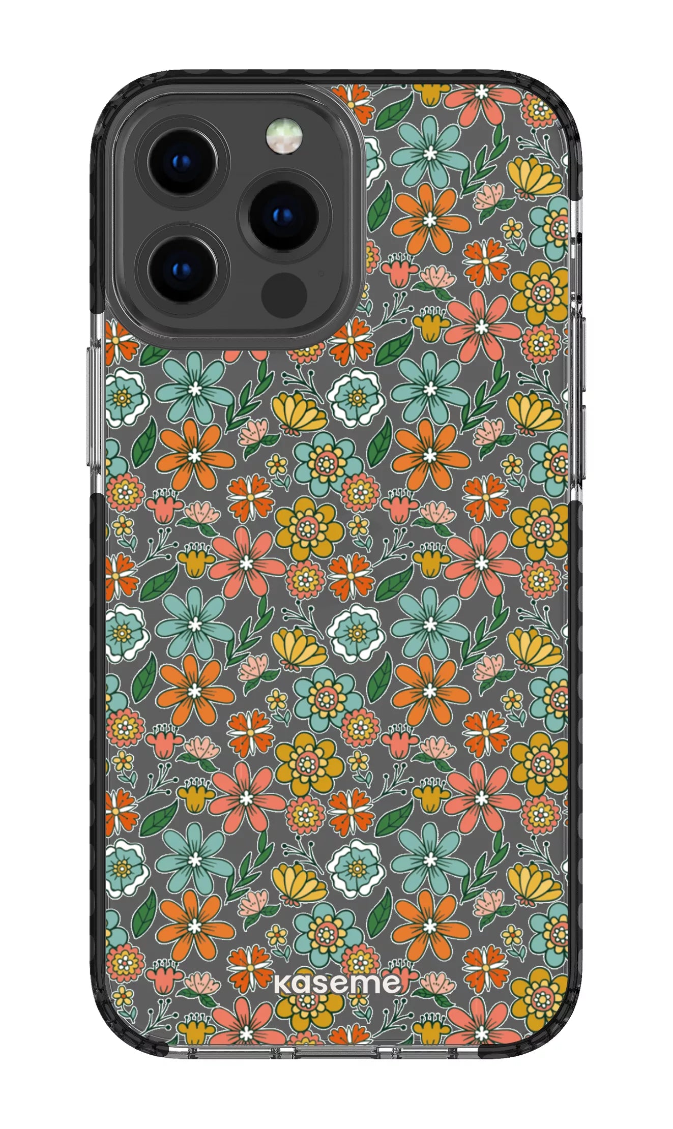 iPhone 13 Pro Max Clear Case - Black Bohemian Clear Case -