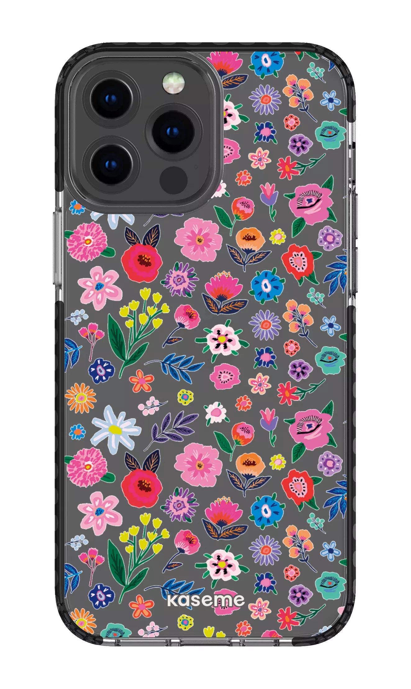 iPhone 13 Pro Max Clear Case - Black Hallucinate Clear Case -