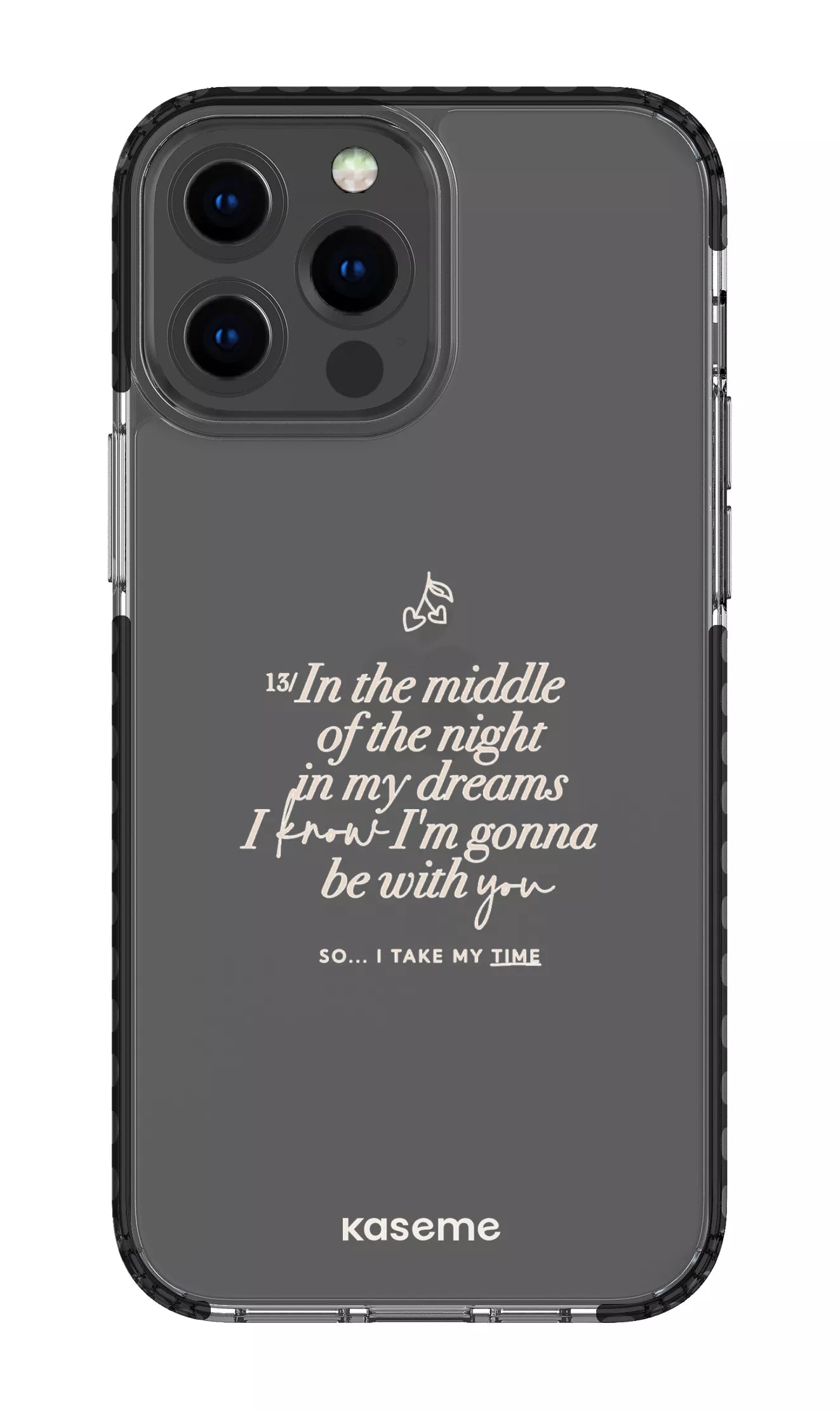 iPhone 13 Pro Max Clear Case - Black Ready For It Clear Case -