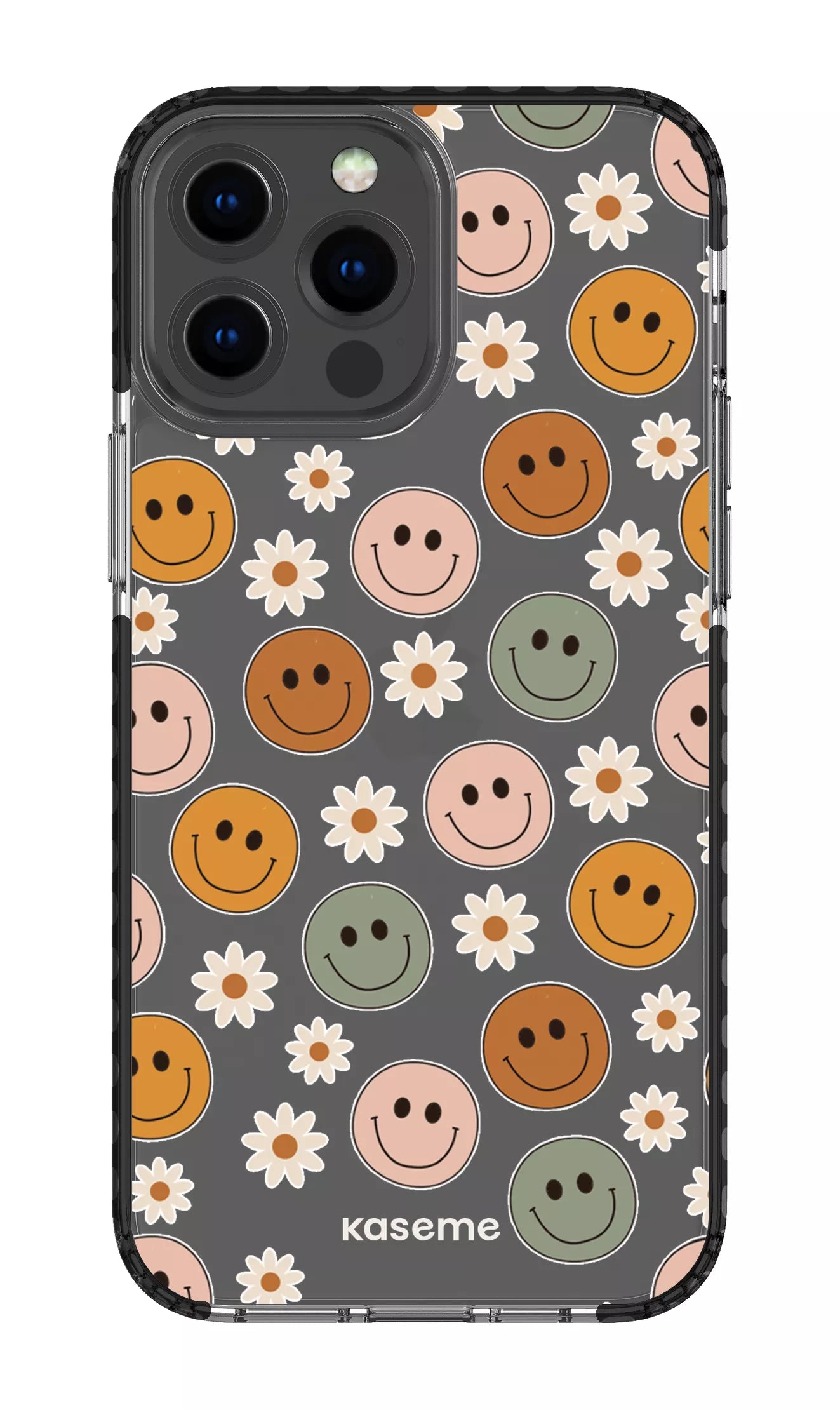 iPhone 13 Pro Max Clear Case - Black Smirk Clear Case -