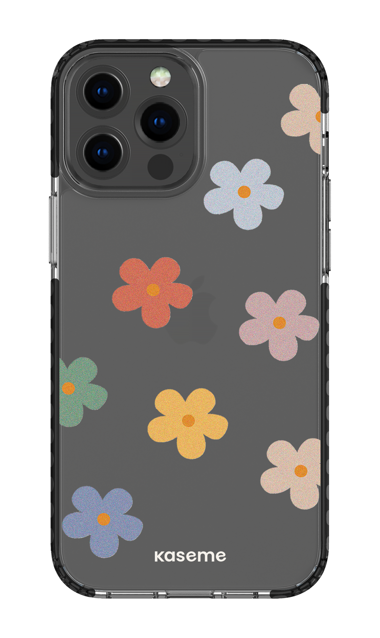 iPhone 13 Pro Max Clear Case - Black Woodstock Big Clear Case -