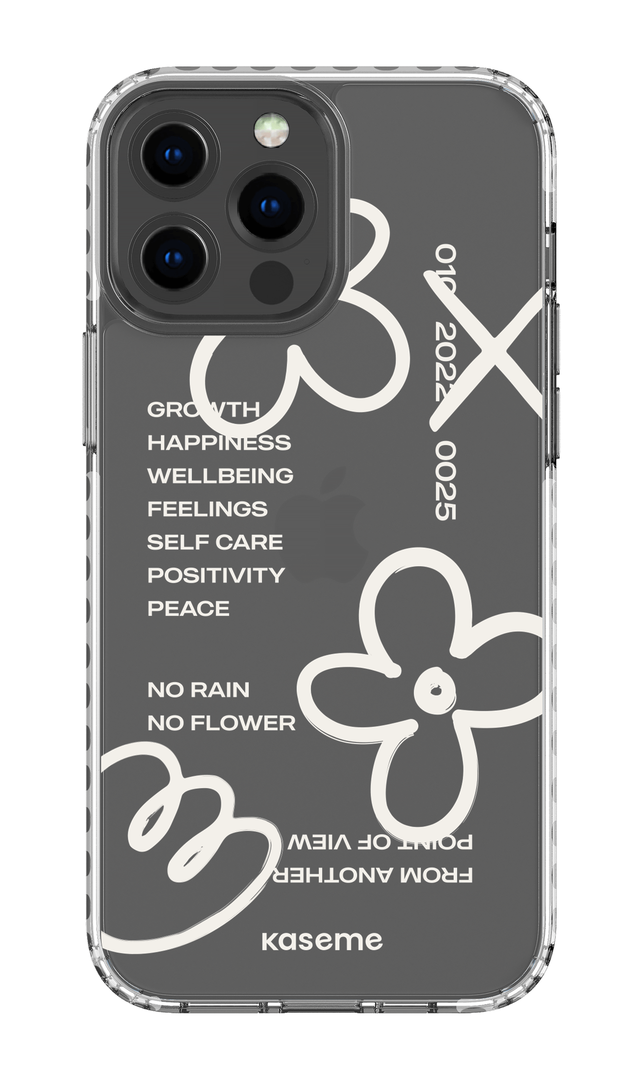iPhone 13 Pro Max Clear Case - White Feelings white clear case -