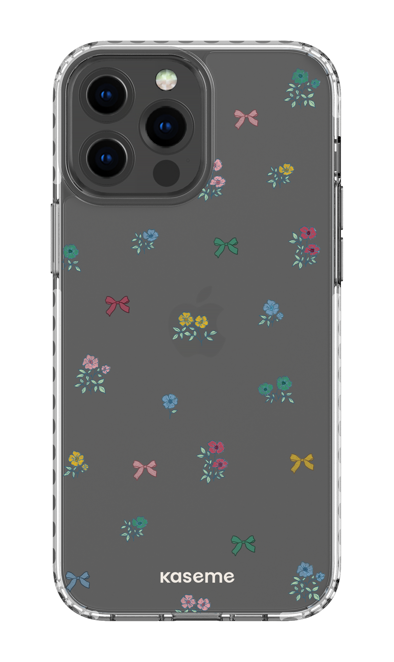 iPhone 13 Pro Max Clear Case - White Graceful Clear Case -