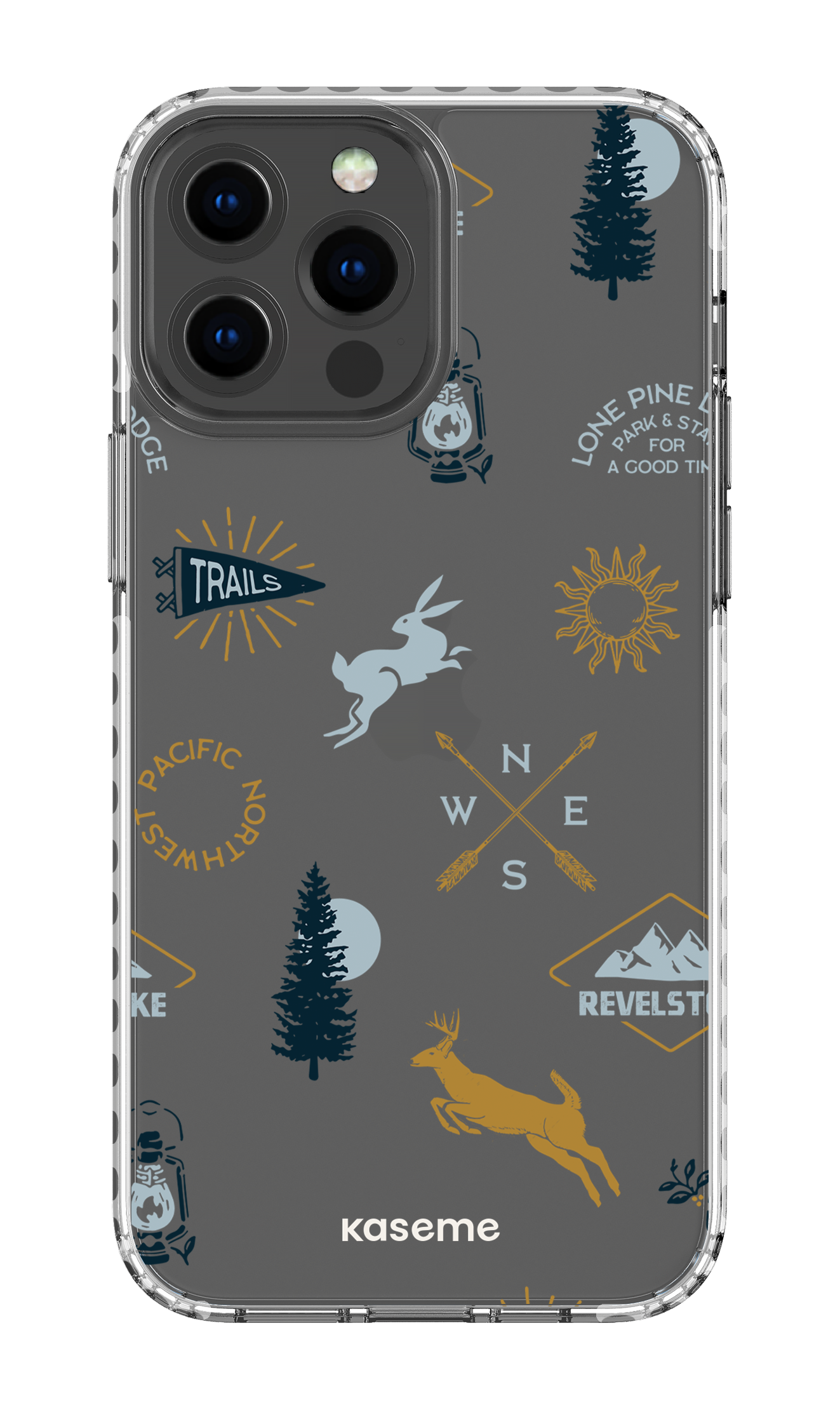 iPhone 13 Pro Max Clear Case - White Revelstoke white clear case -