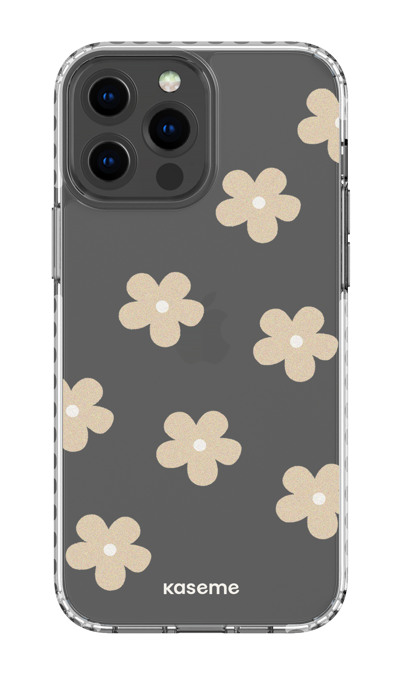 iPhone 13 Pro Max Clear Case - White Woodstock Beige Clear Case -