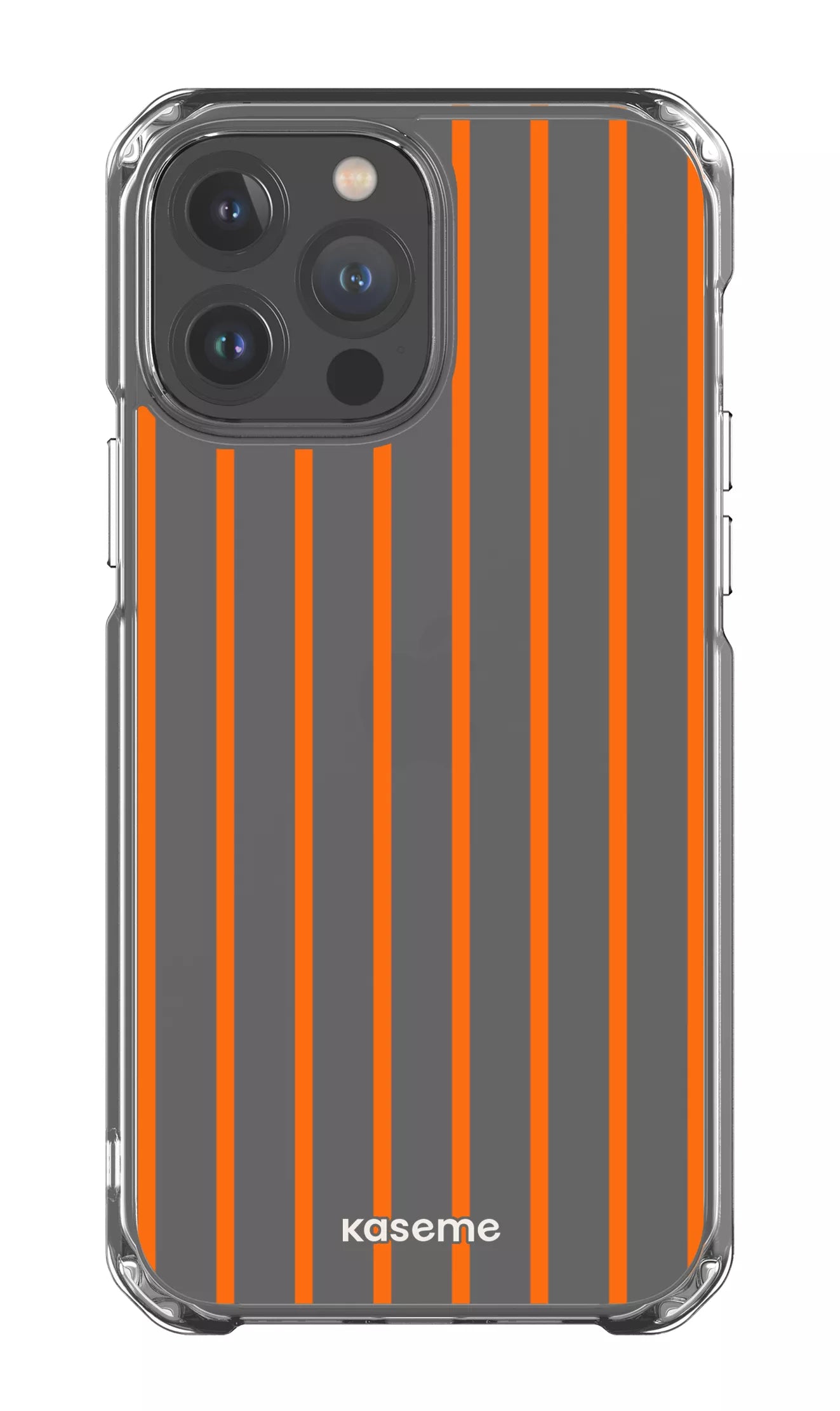 iPhone 13 Pro Max Clear Case Dolce Striscia Orange Clear Case -