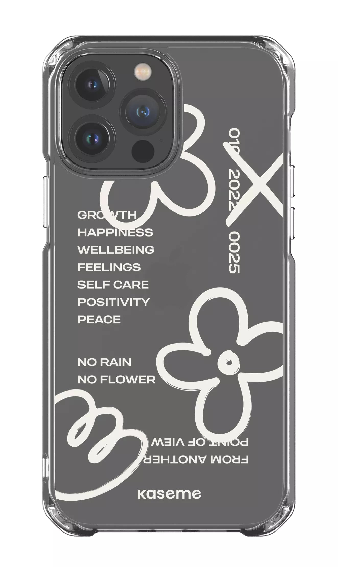 iPhone 13 Pro Max Clear Case Feelings white Clear Case -