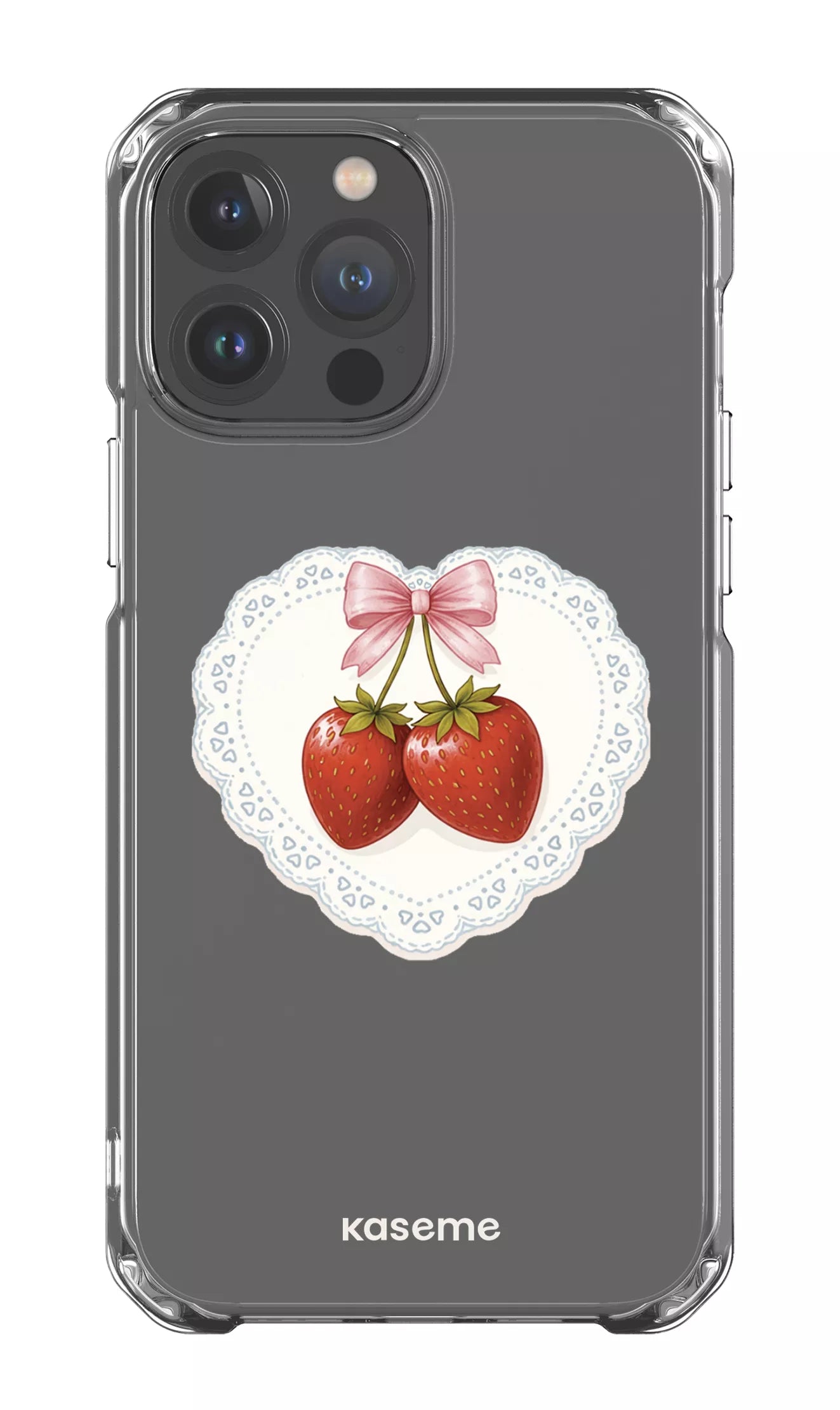 iPhone 13 Pro Max Clear Case Fresa Lace Clear Case -