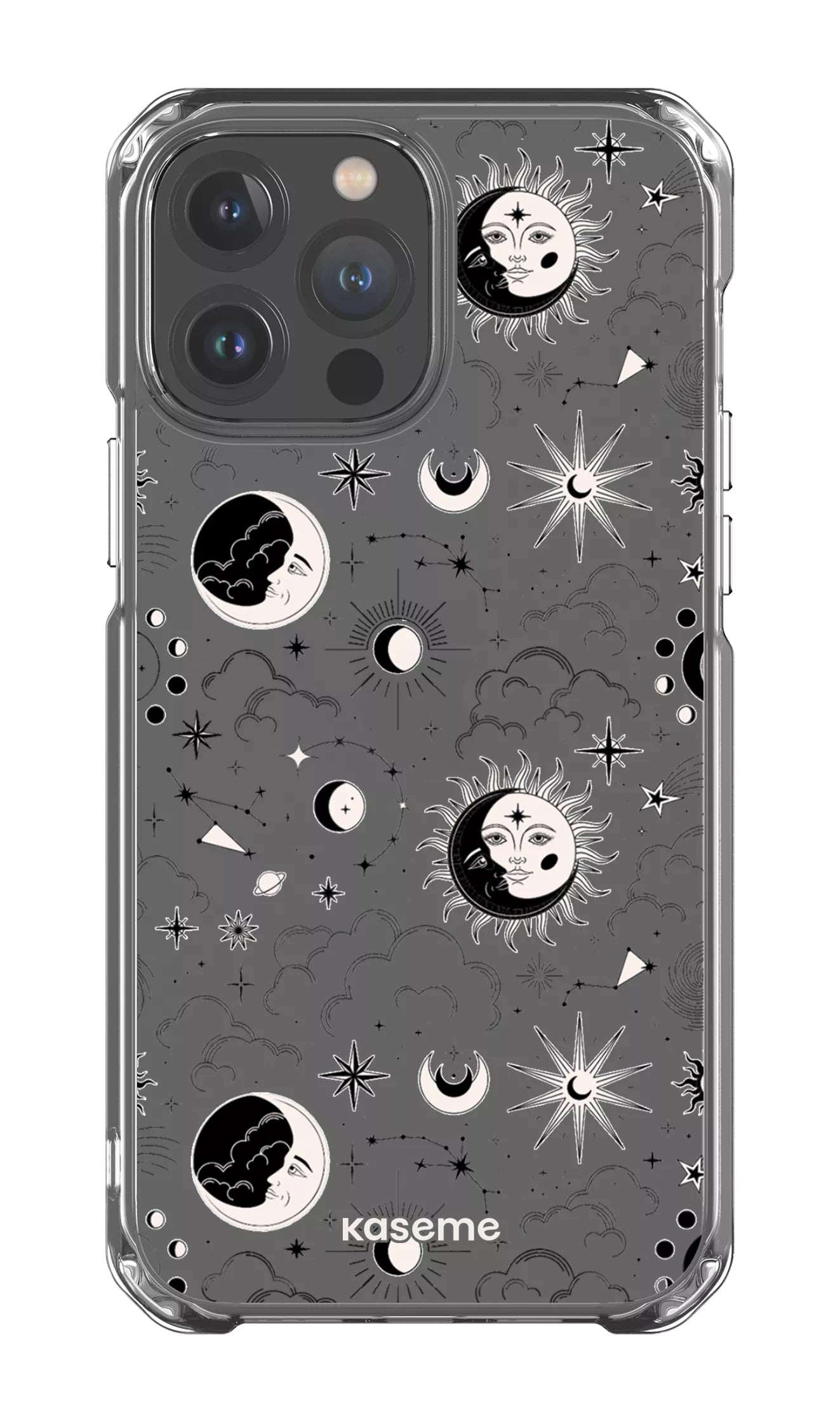 iPhone 13 Pro Max Clear Case Milky Way Black Clear Case -