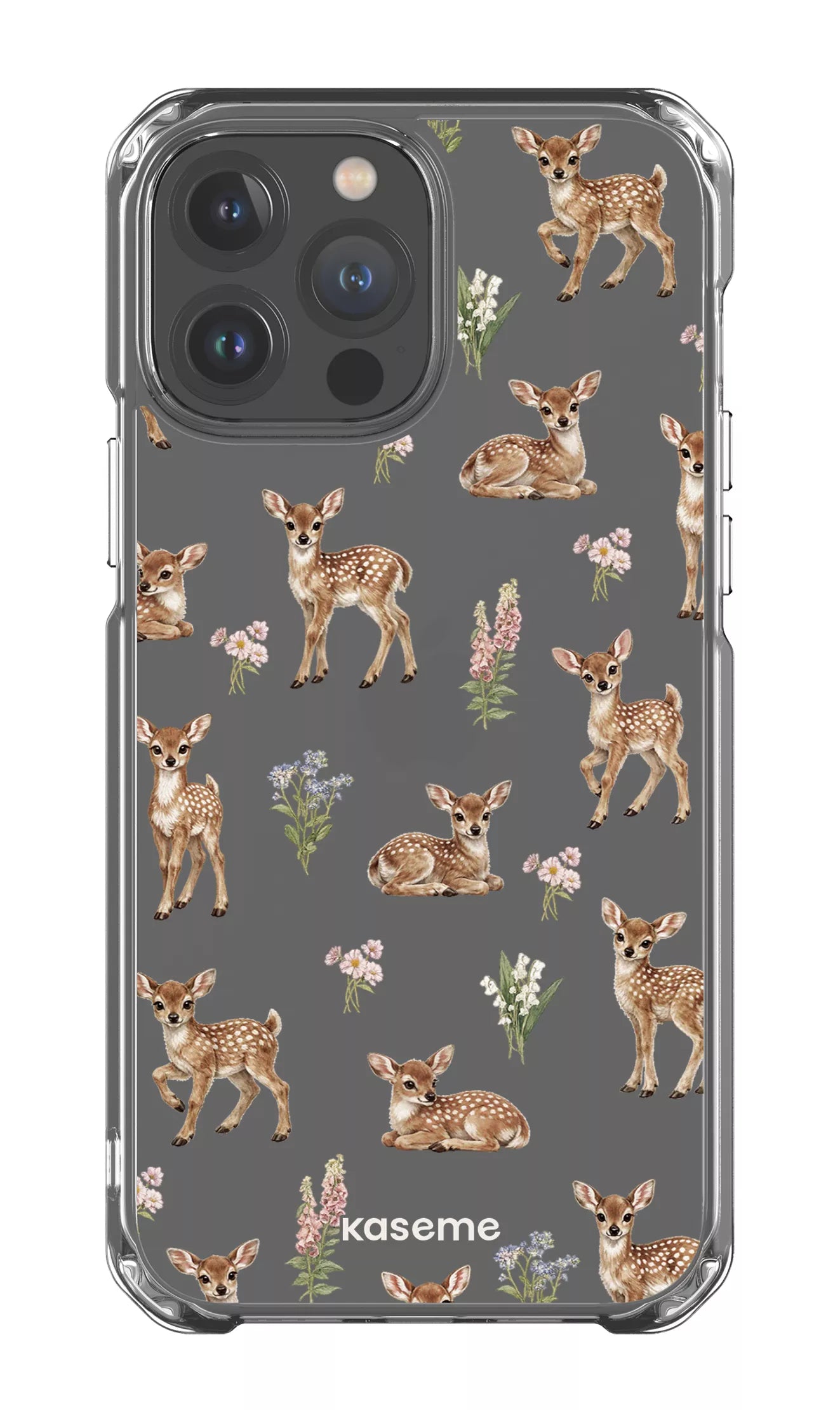 iPhone 13 Pro Max Clear Case Sweet Bambi Clear Case -