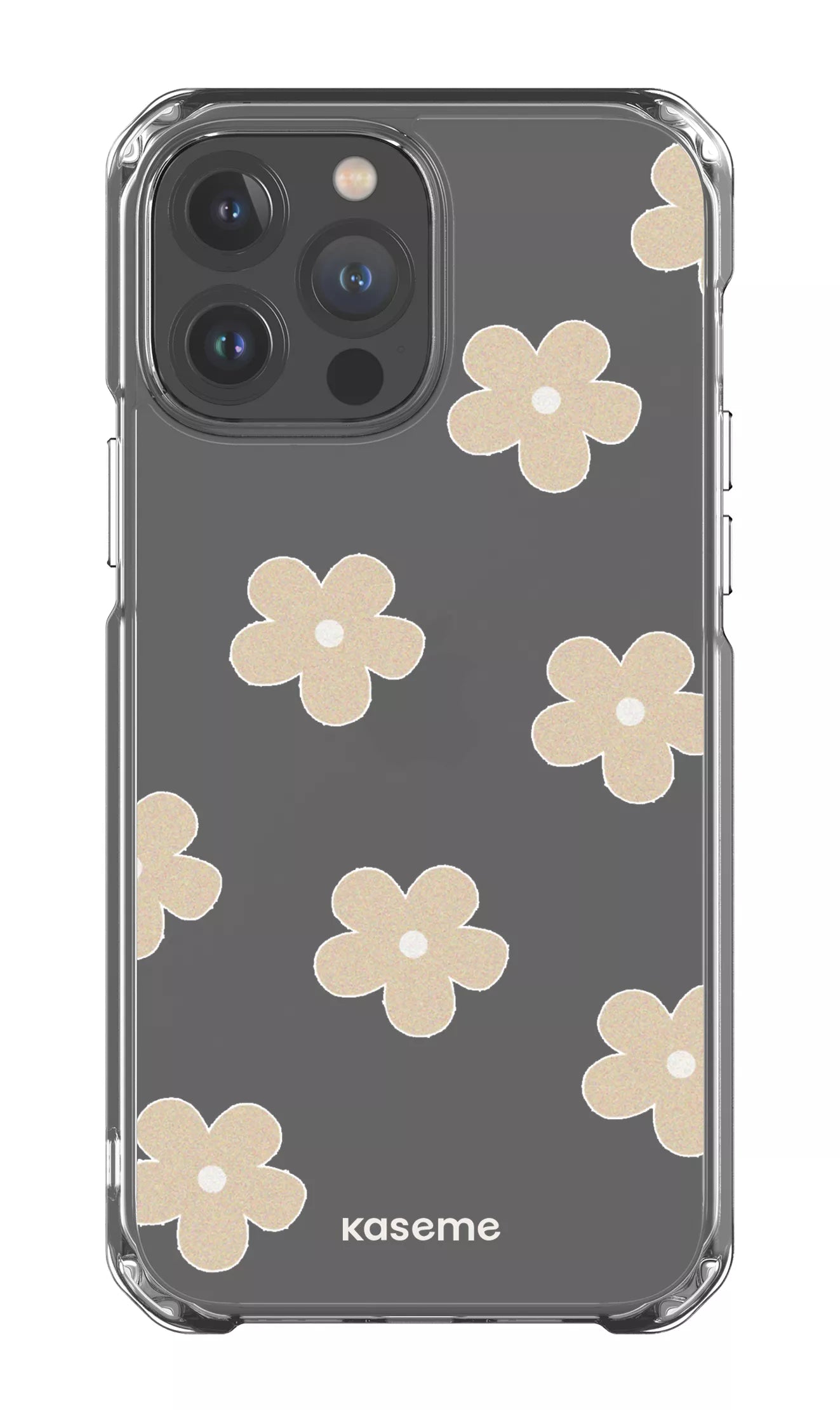 iPhone 13 Pro Max Clear Case Woodstock Beige Clear Case -