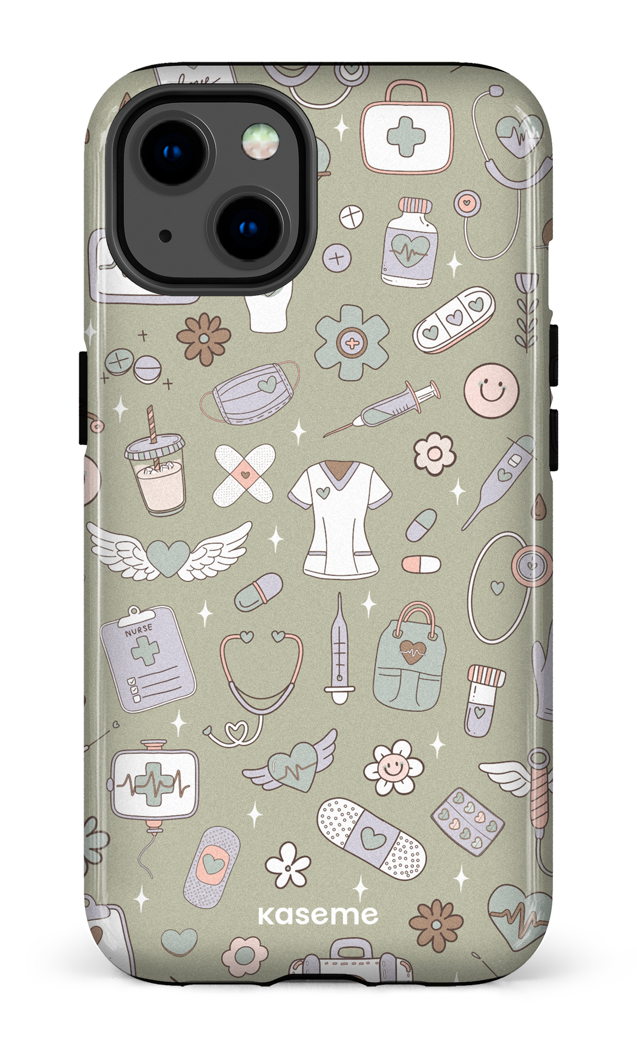 iPhone 13 Tough Code Green -