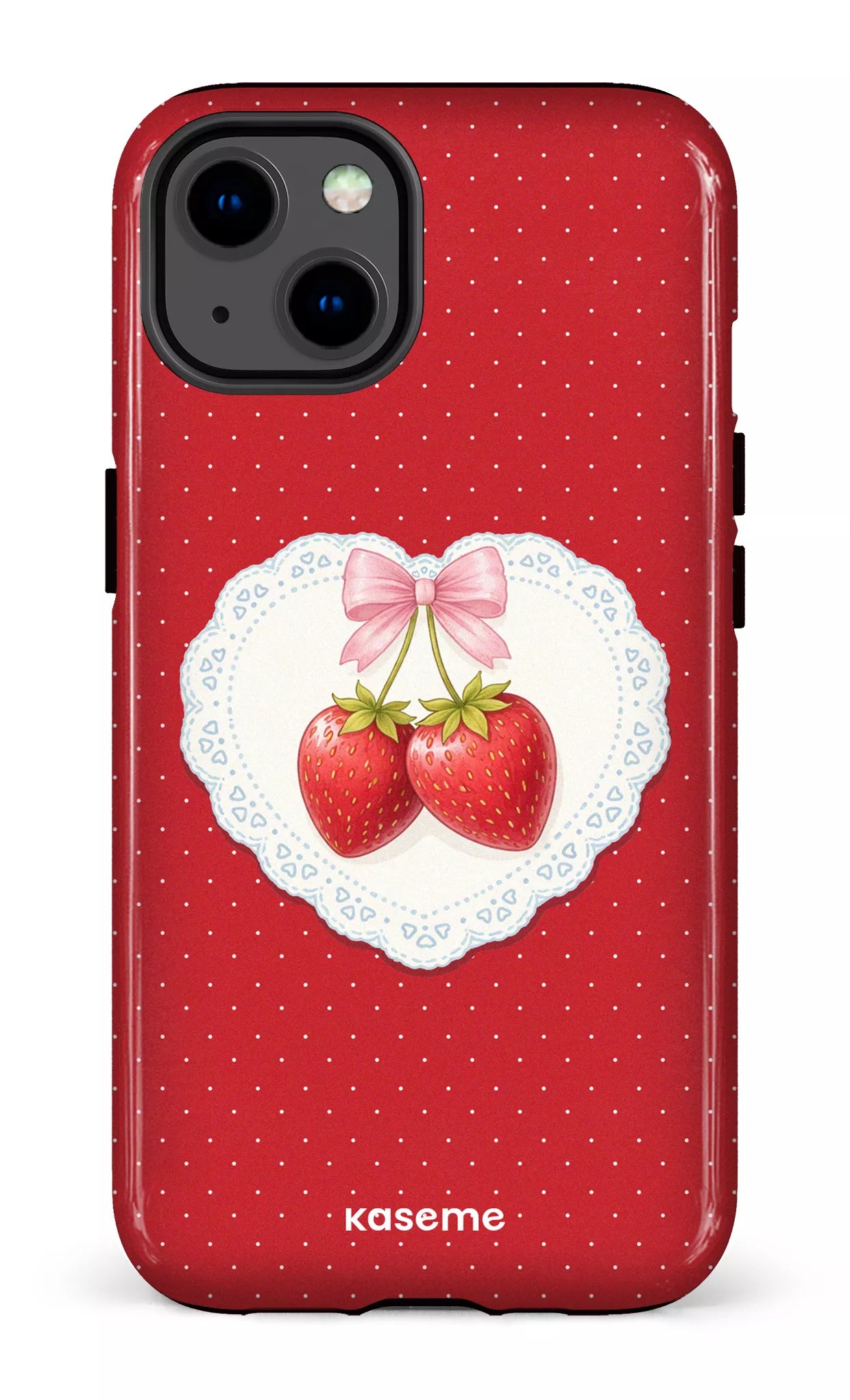 iPhone 13 Tough Fresa Lace Red -