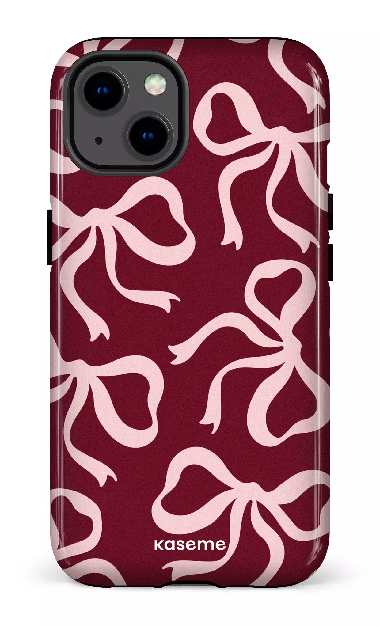 iPhone 13 Tough Lace Burgundy & Pink -
