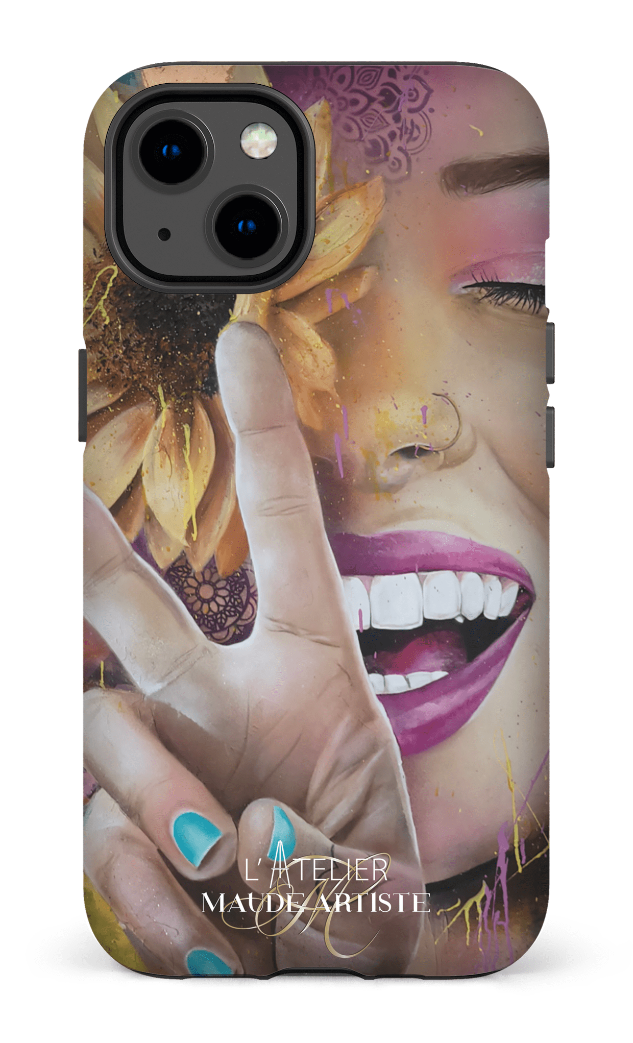 iPhone 13 Tough Matte Around Peace by Maude -