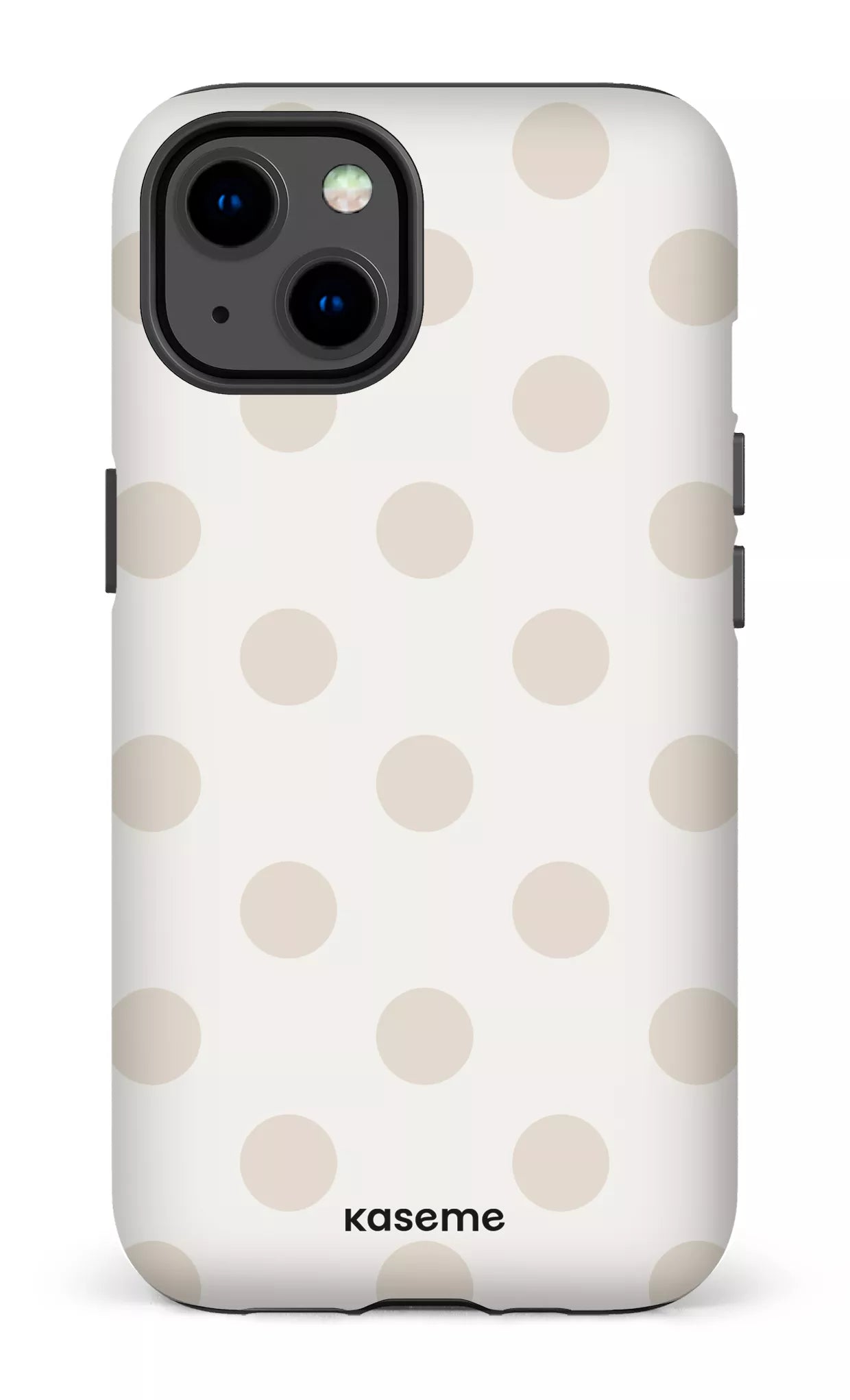 iPhone 13 Tough Matte Couture Beige & White -