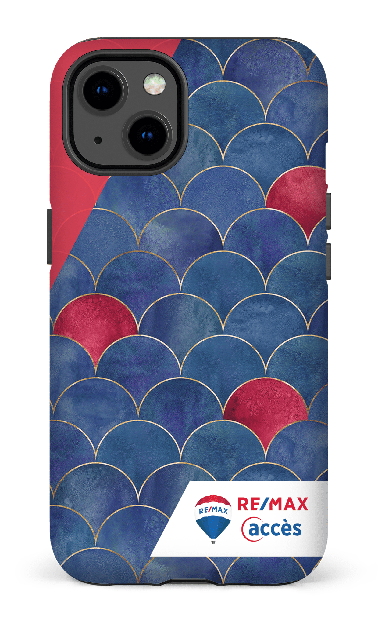 iPhone 13 Tough Matte Écailles bicolores -