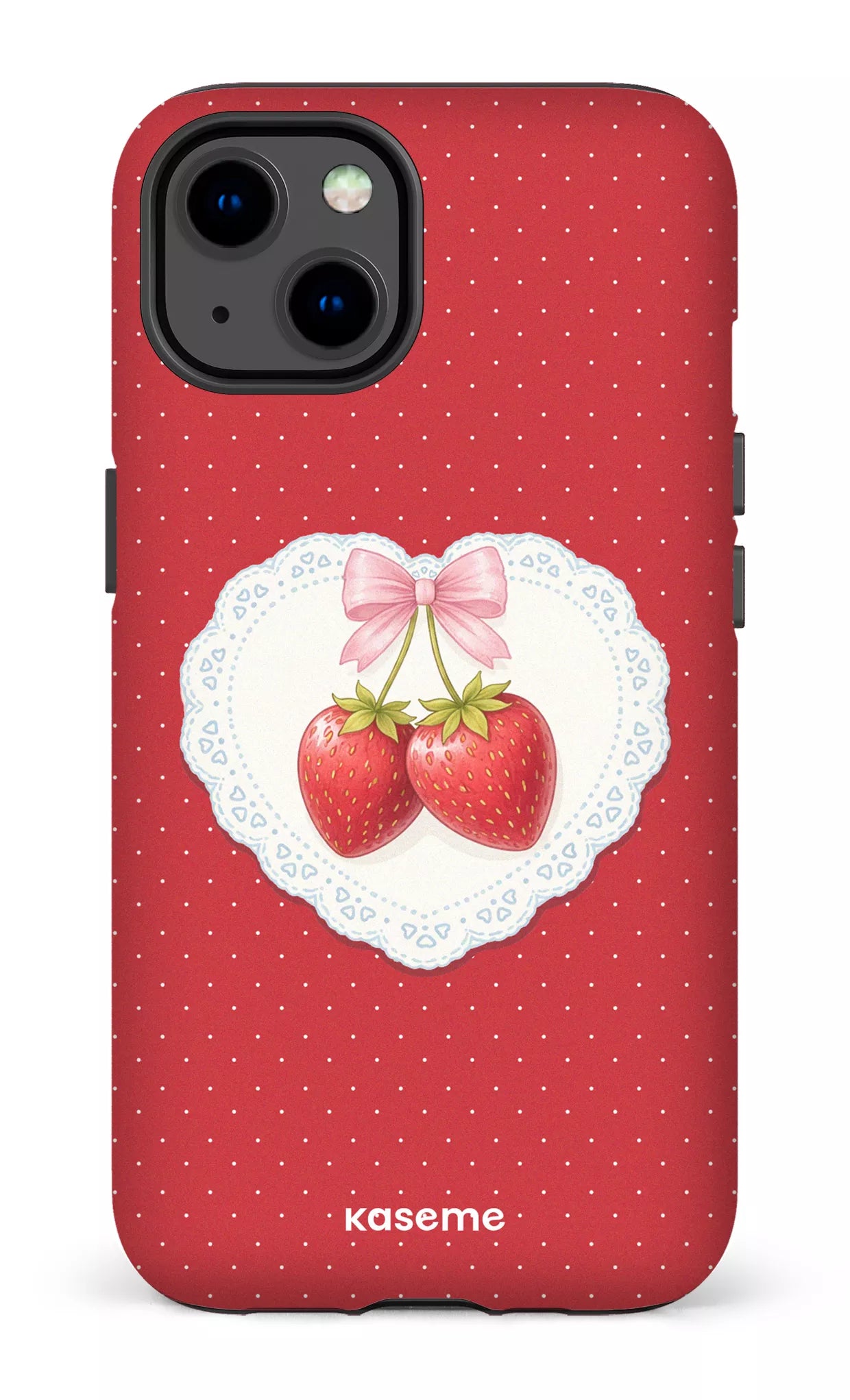 iPhone 13 Tough Matte Fresa Lace Red -