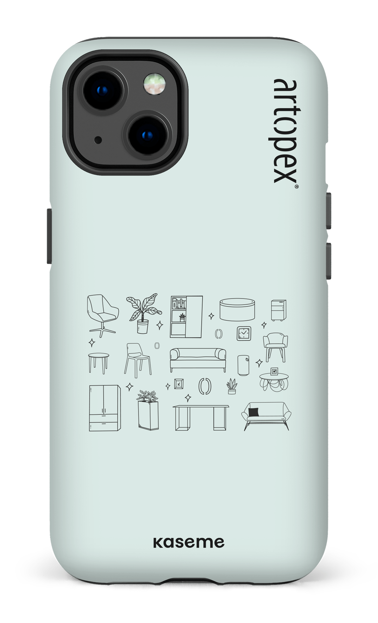 iPhone 13 Tough Matte L'essentiel menthe par Artopex -