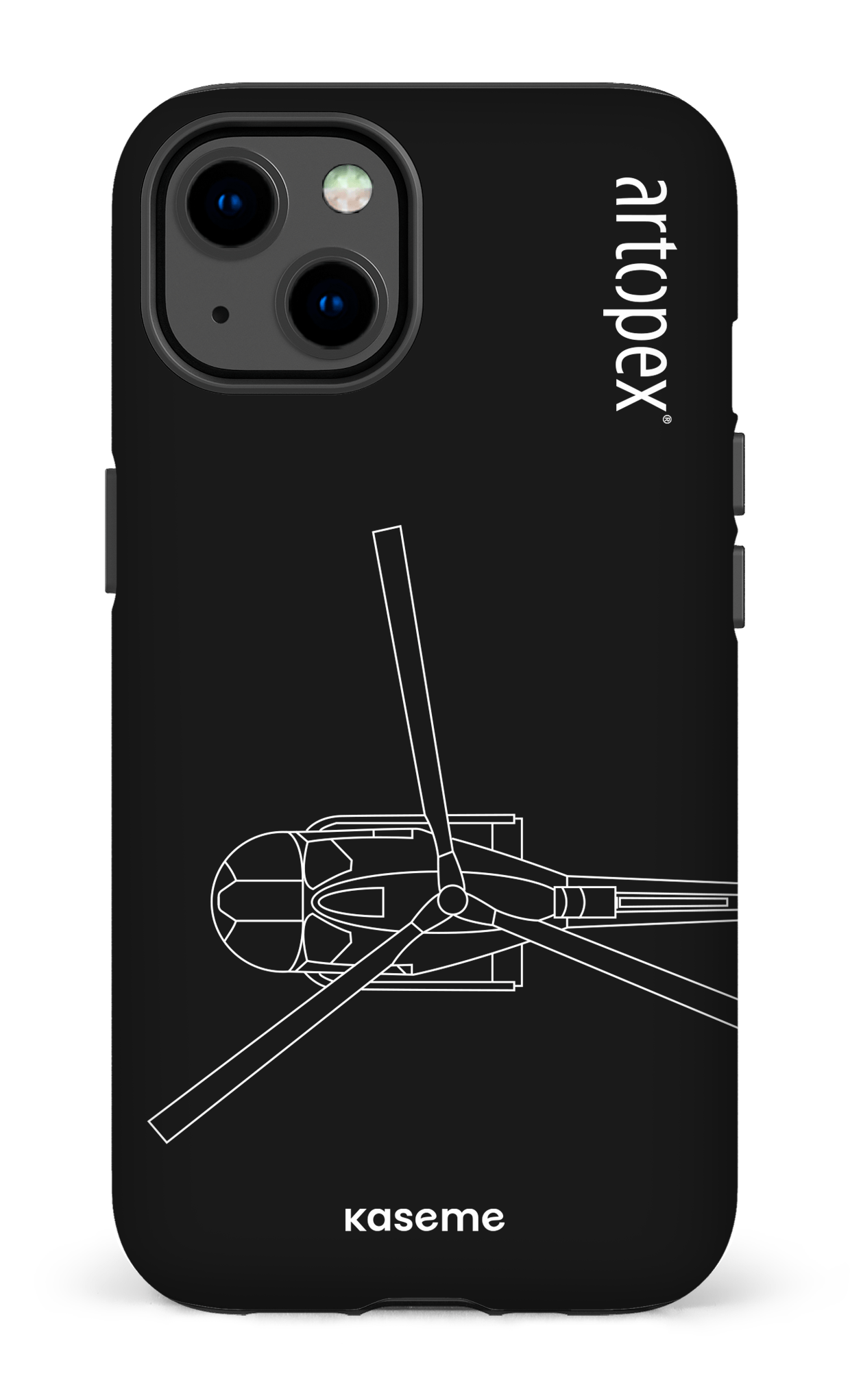 iPhone 13 Tough Matte L'hélico par Artopex -