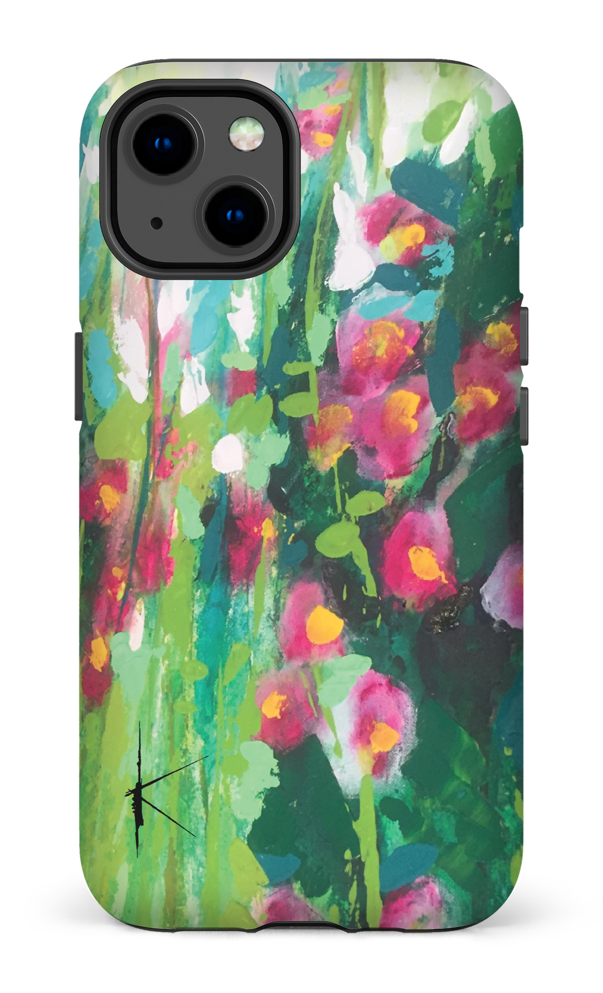 iPhone 13 Tough Matte La Rose Trémière par Kristine Girard -