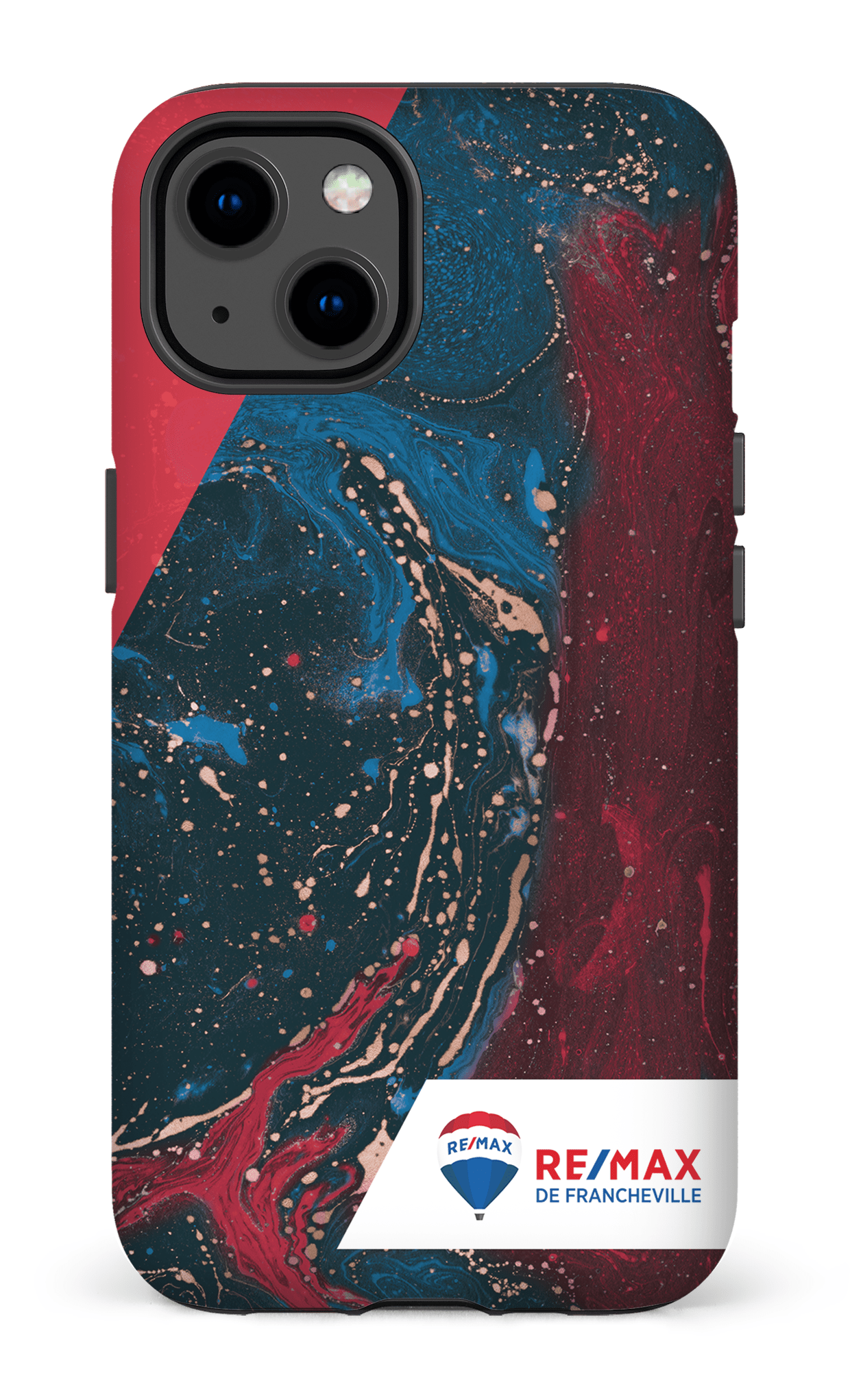 iPhone 13 Tough Matte Peinture marbrée sombre de Francheville -