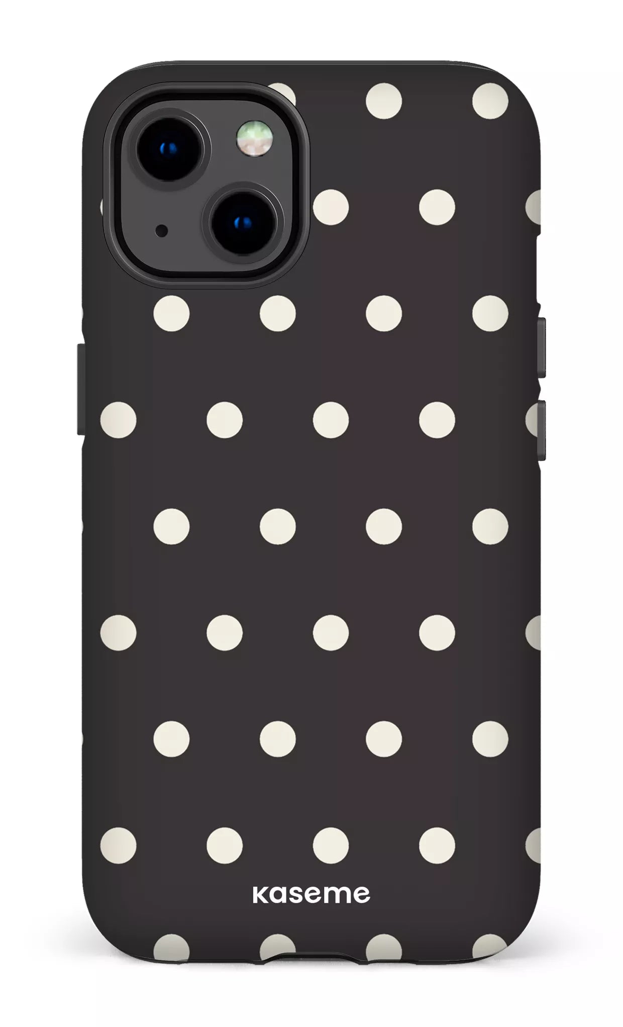 iPhone 13 Tough Matte Polka Black -
