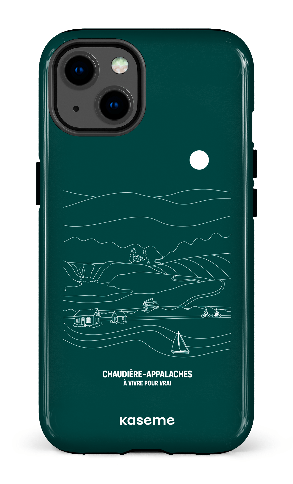 iPhone 13 Tough Paysage Line Art par TCA -