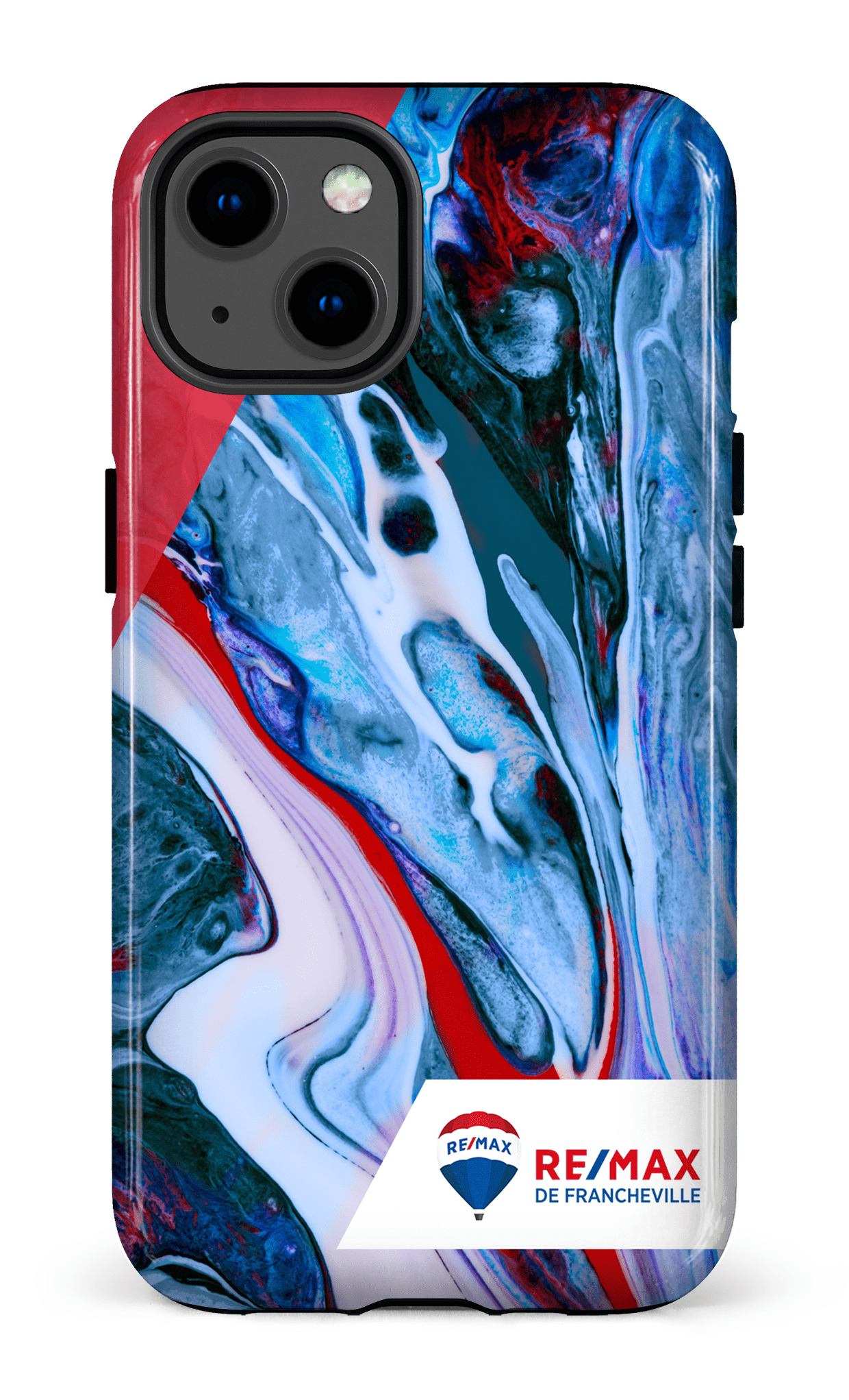 iPhone 13 Tough Peinture marbrée claire de Francheville -